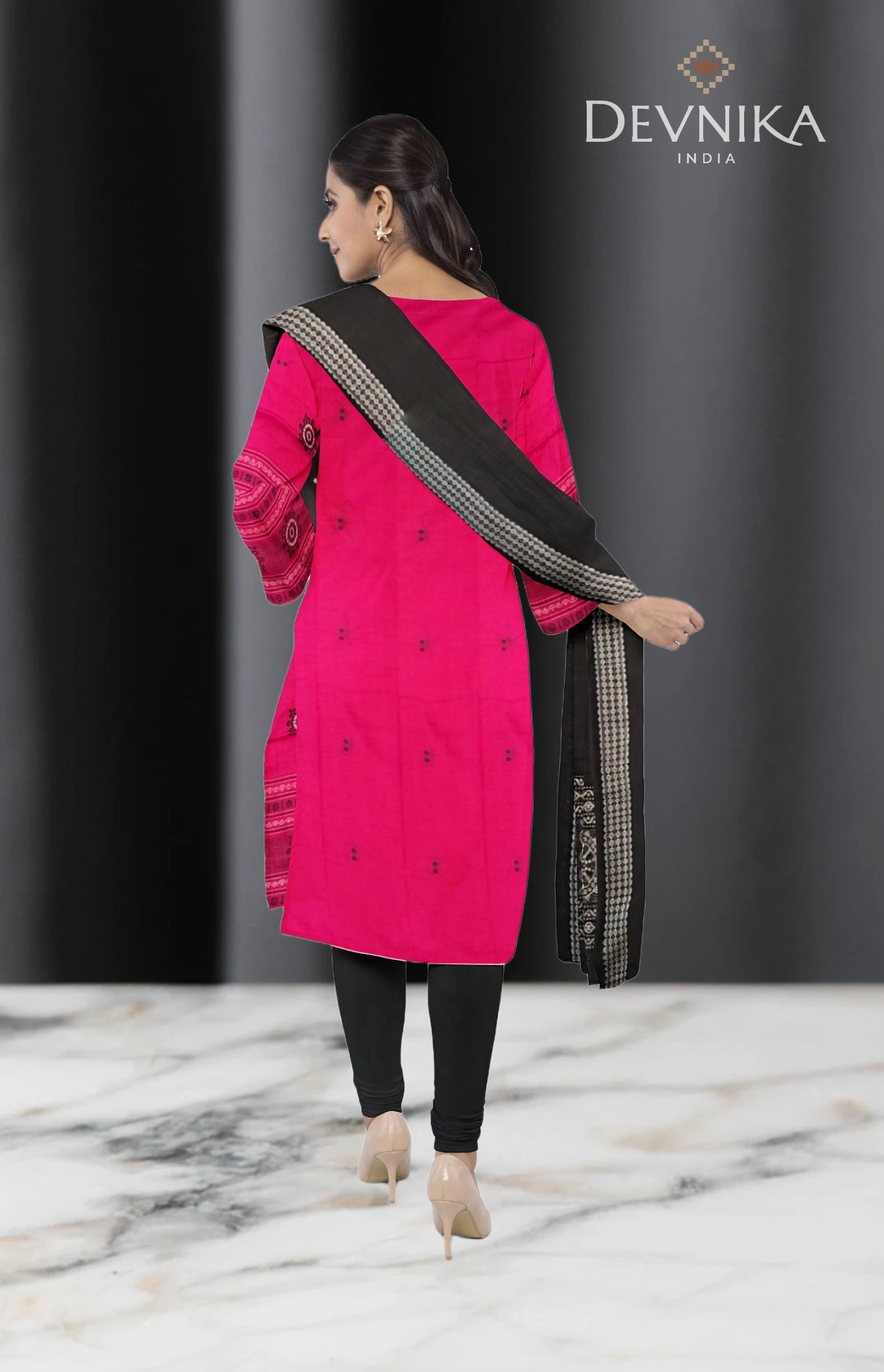 Pink Bomkai Dress Set