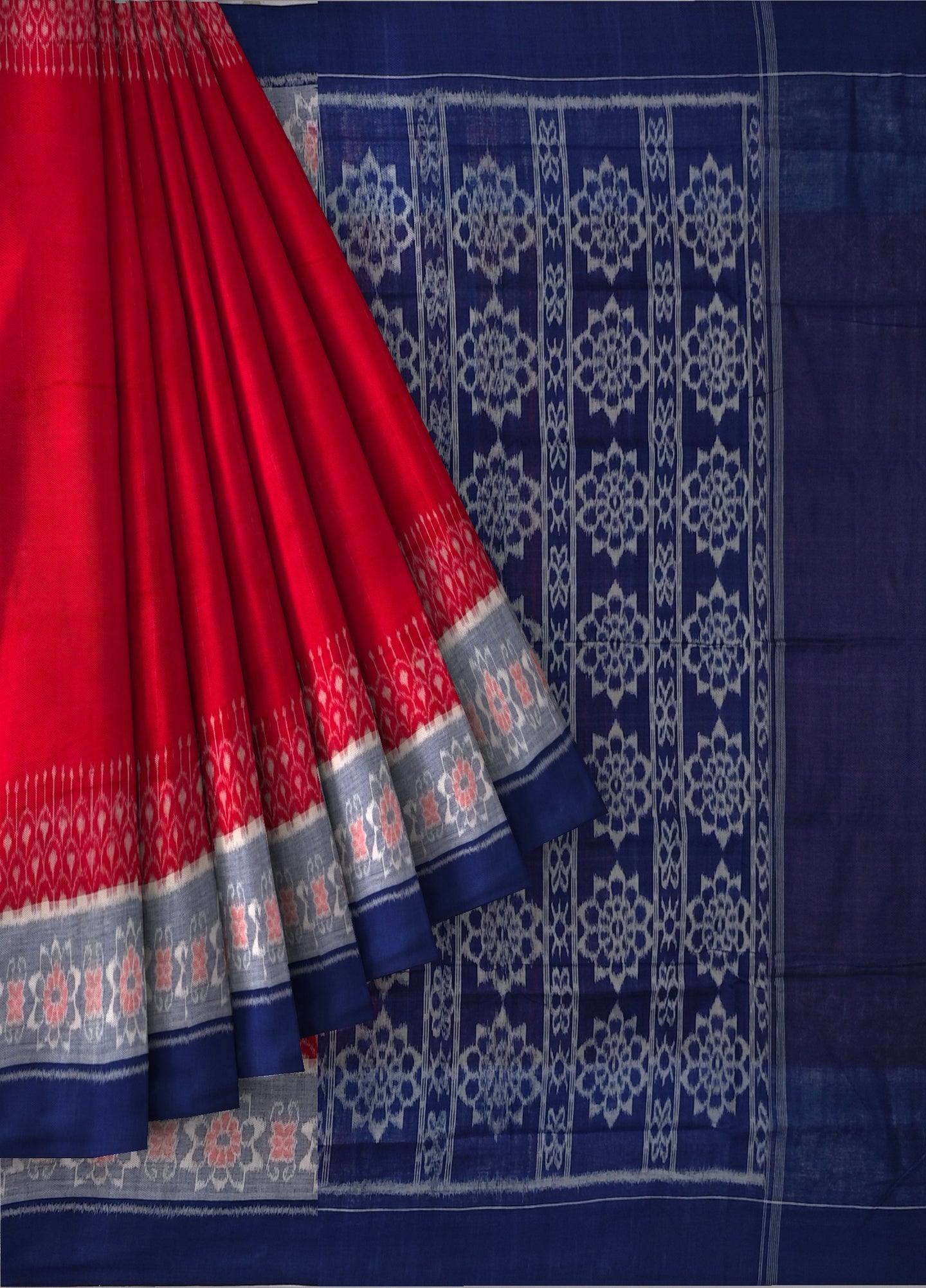 Red Border Bandha Saree