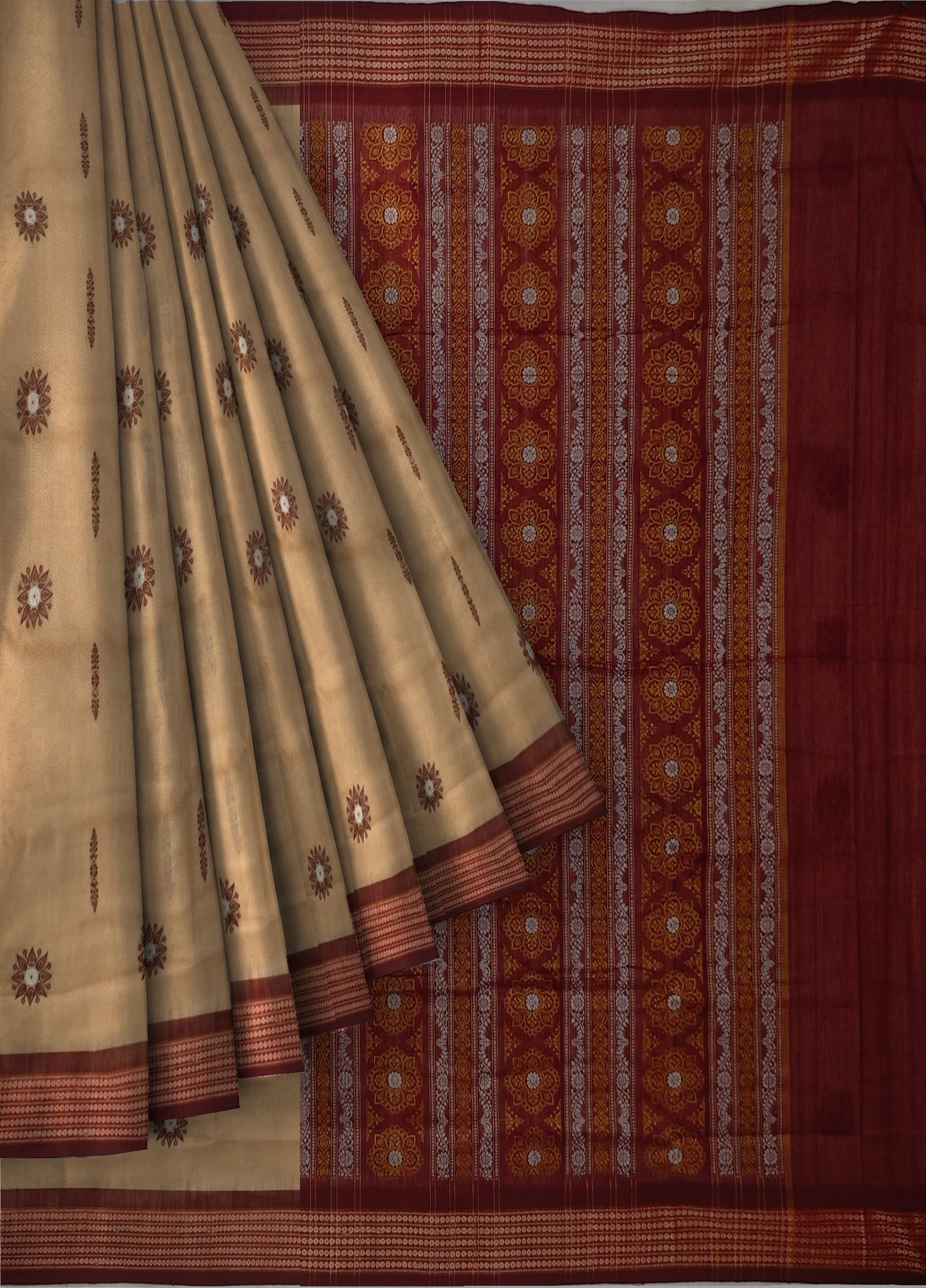 Chandan Bomkai Sambalapuri Saree