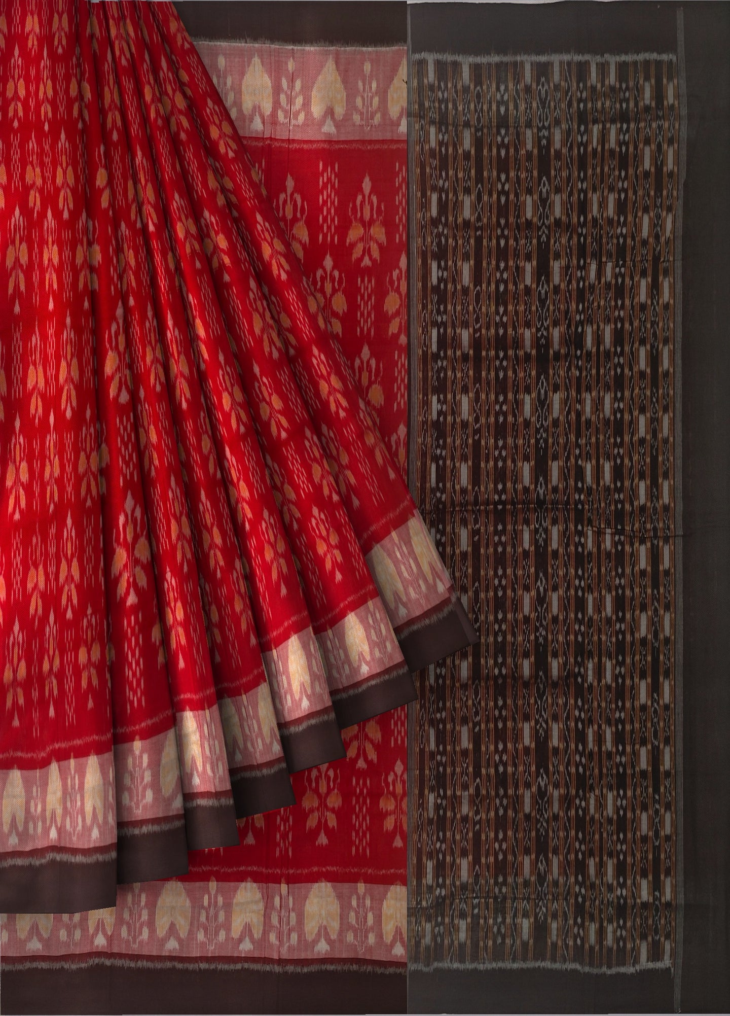 Red Body Bandha Saree