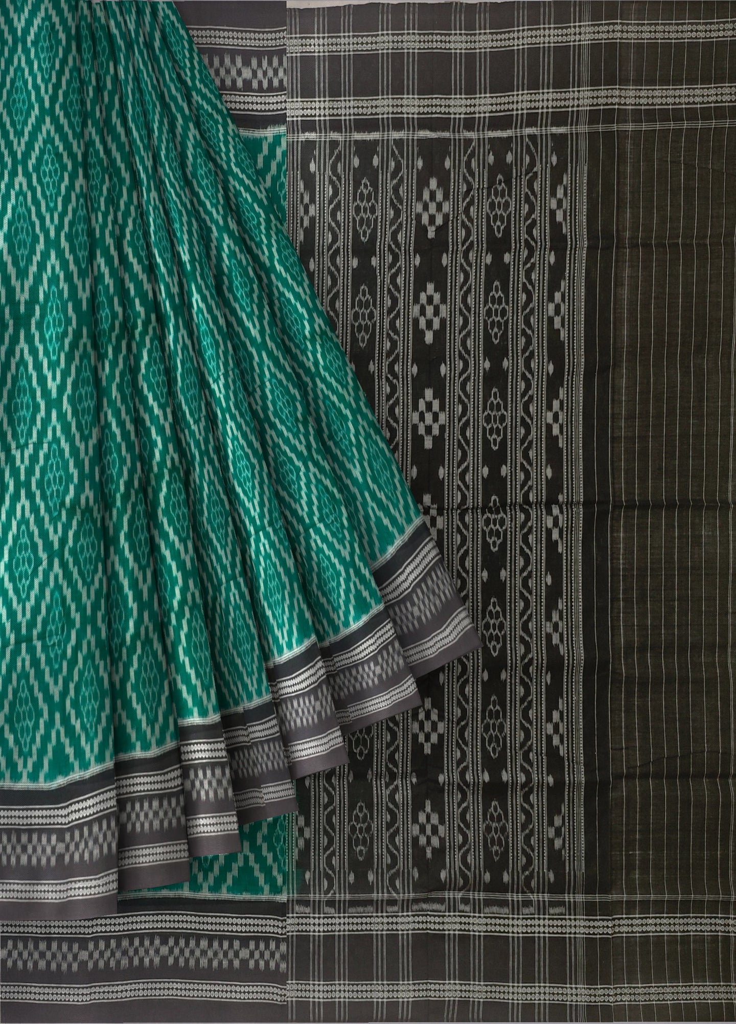Green Traditional Body Bandha Saree