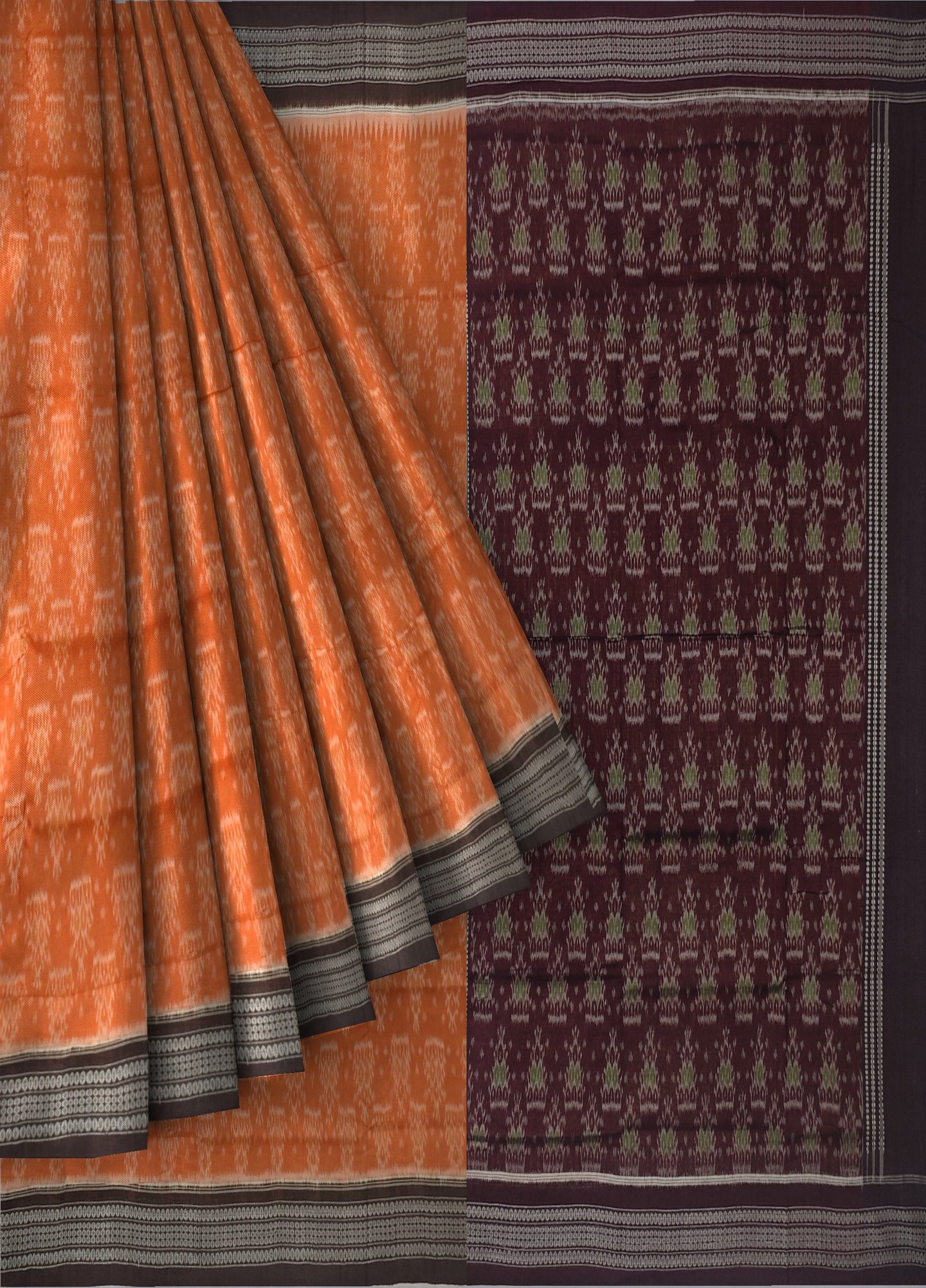 Brown Body Bandha Saree