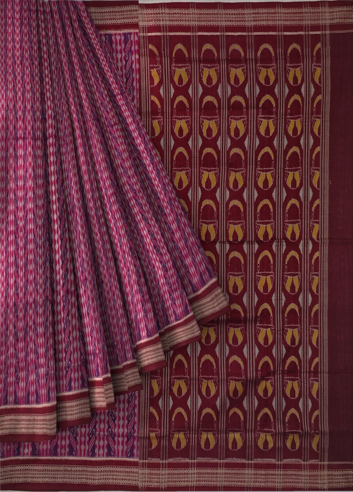 Deep Magenta Body Bandha Saree