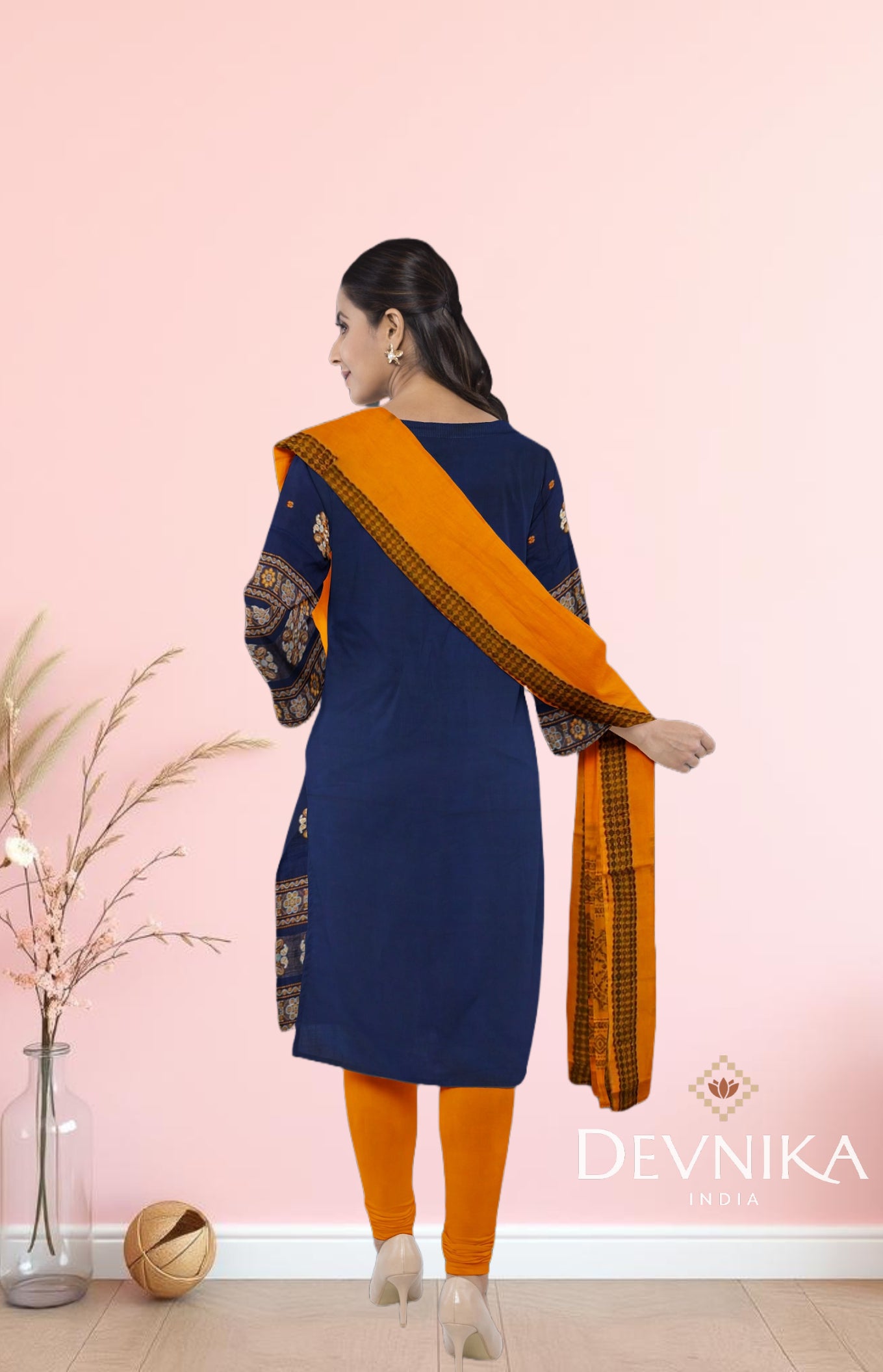 Blue Bomkai Dress Set