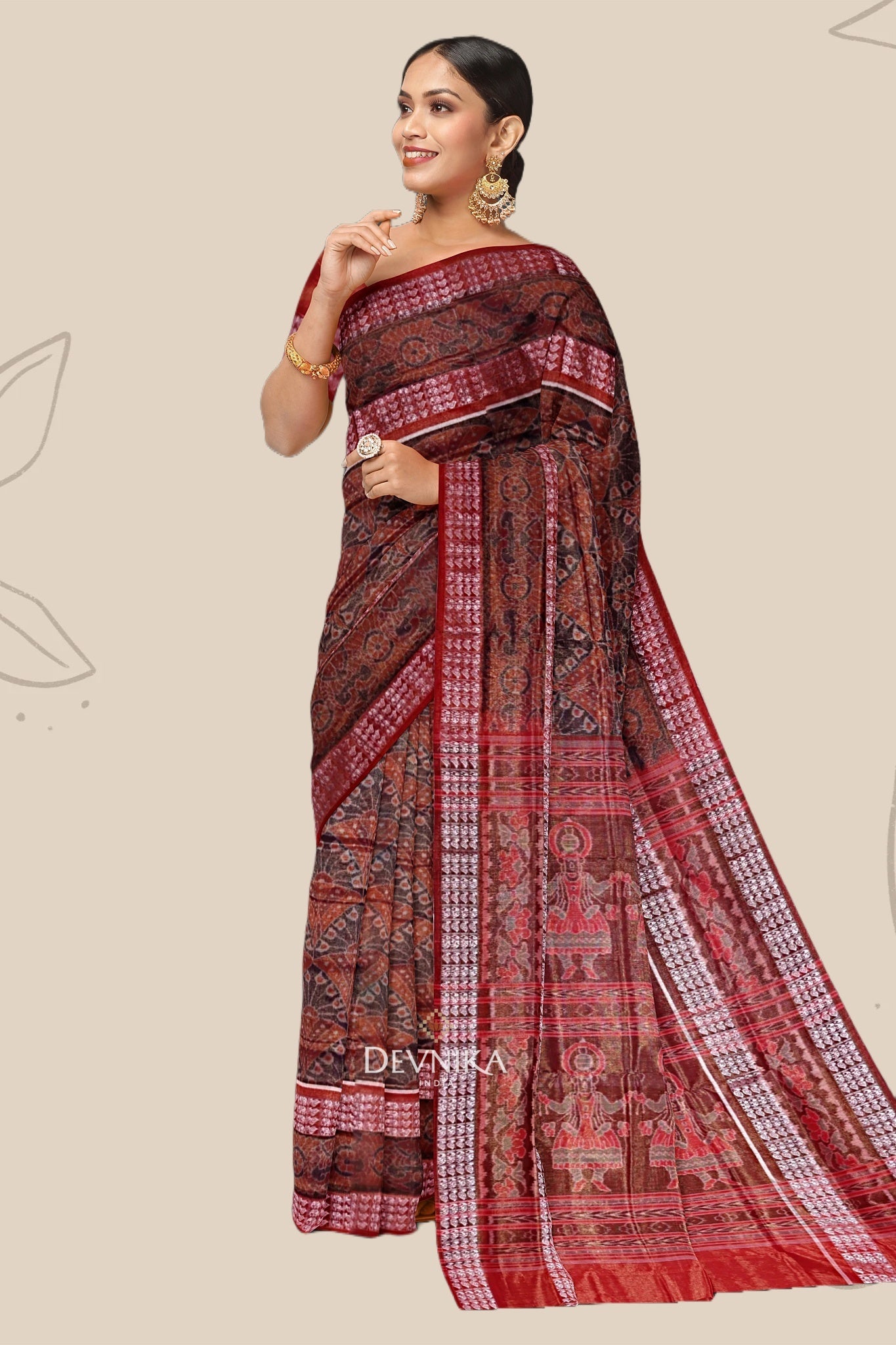 Golen Yellow Body Bandha Tissue Saree