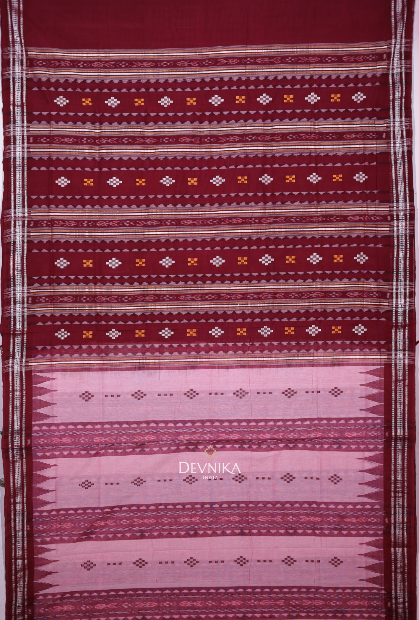 Hot Pink And Dark Violet Body Bandha Saree