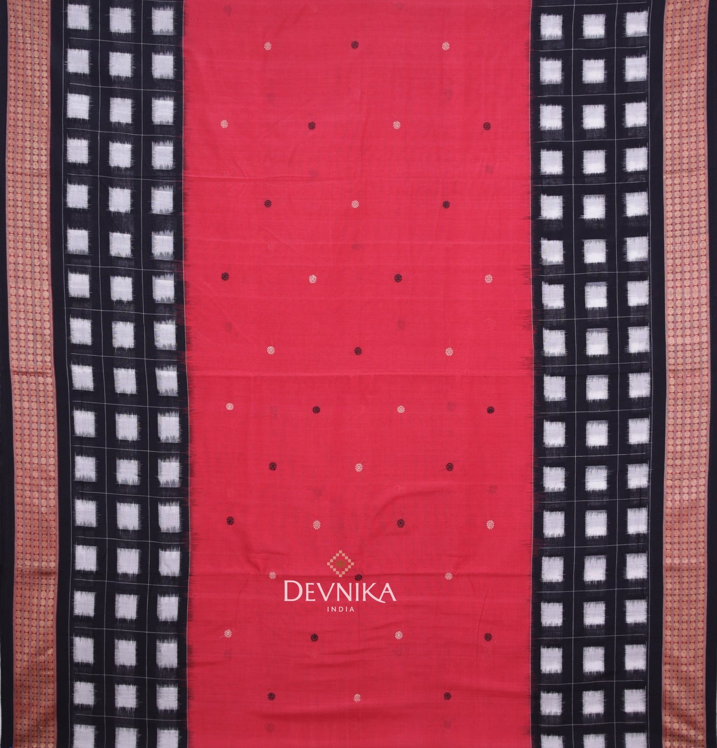 Red Border Pasapalli Saree