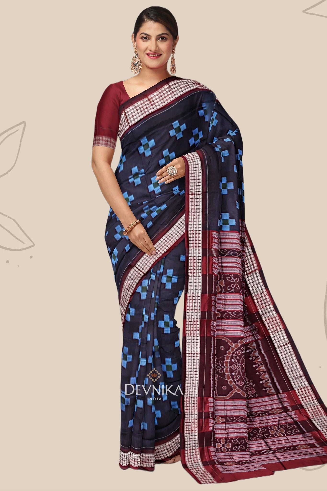 Black Body Pasapalli Saree