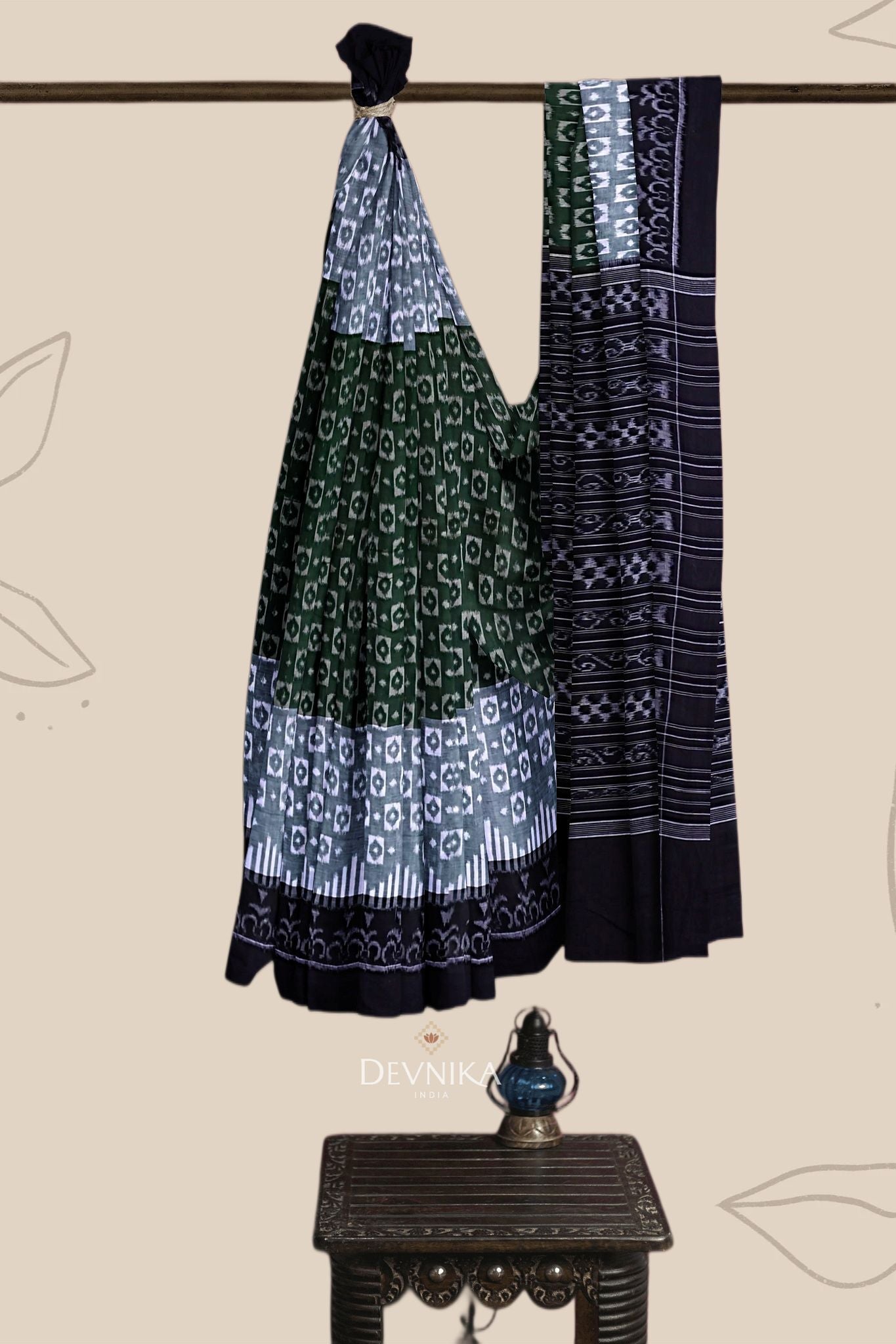 Green Body Bandha Saree