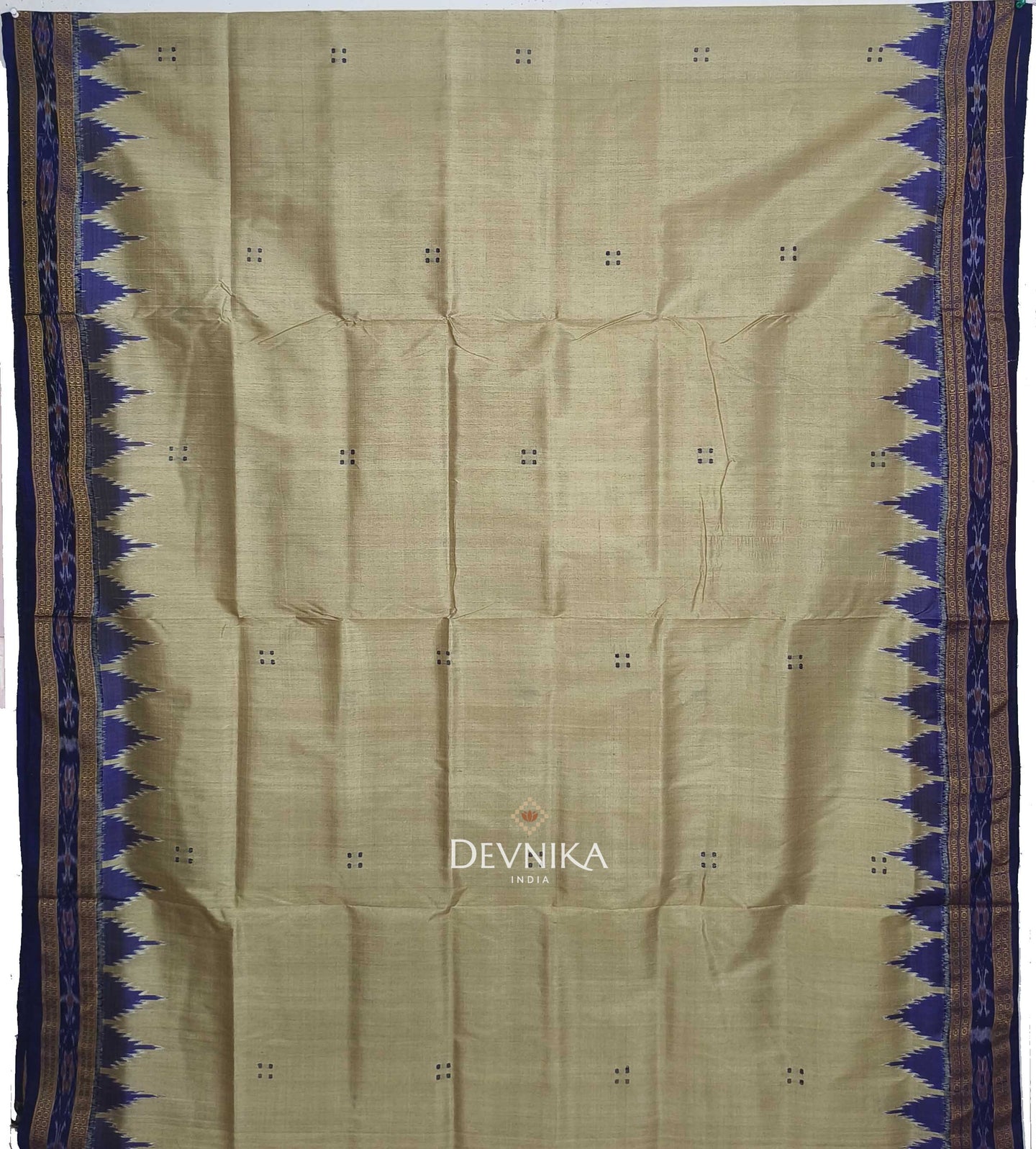Matha Big Temple Border Khandua Pata Saree | Odisha Handloom | Devnika