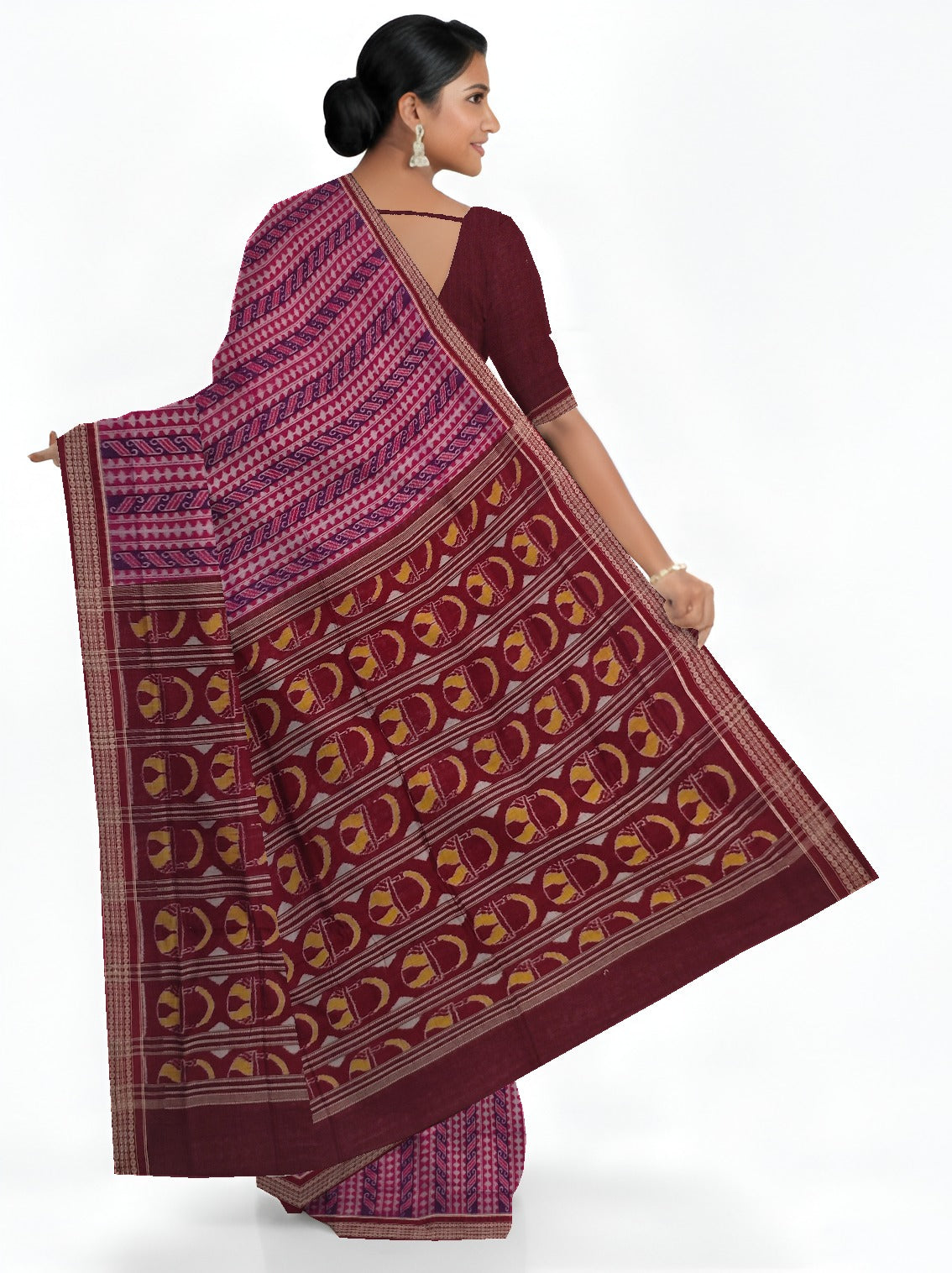 Deep Magenta Body Bandha Saree