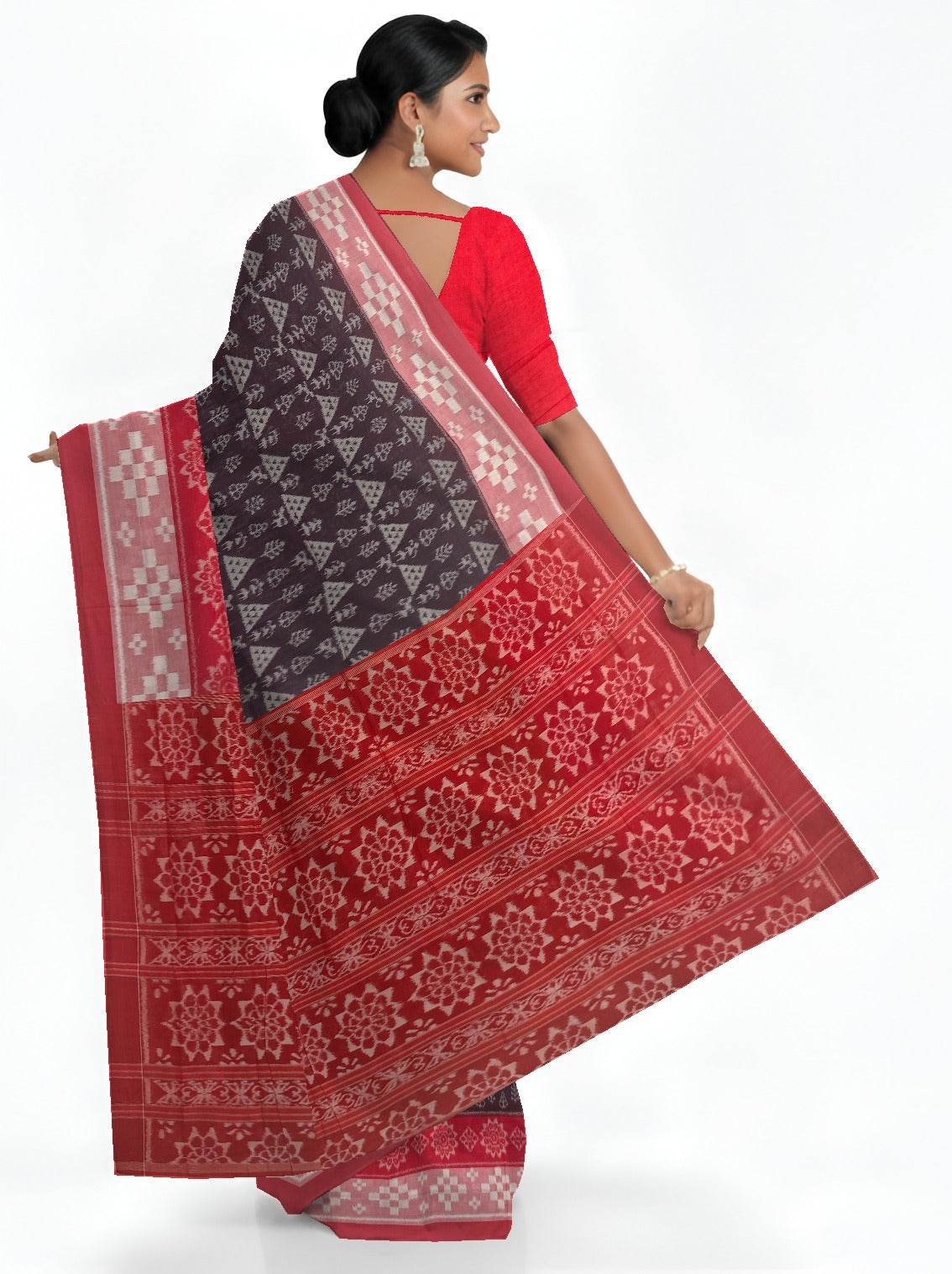 Deep Coffee Body Bandha Saree