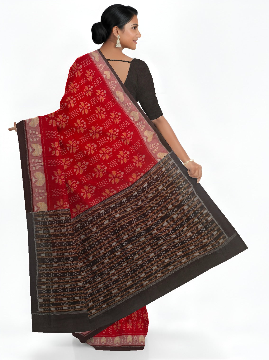 Red Body Bandha Saree