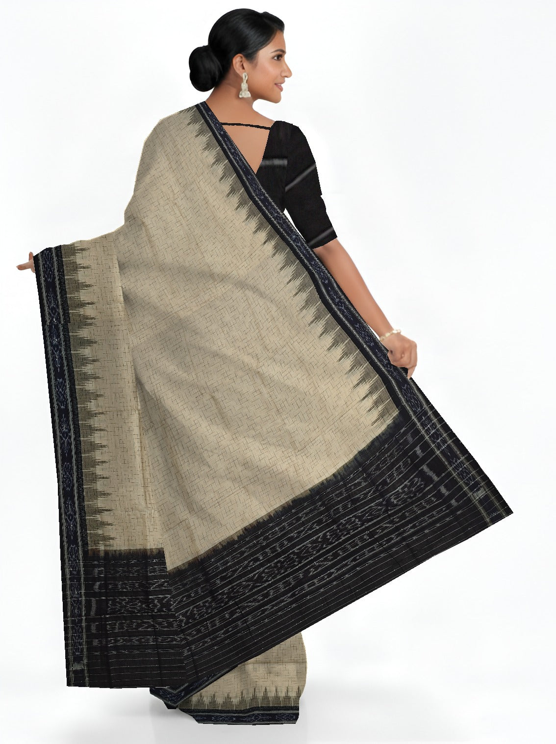 Chandan  Mania Bandha Traditional Katiki Saree | Odisha Handloom GI Tagged | Devnika