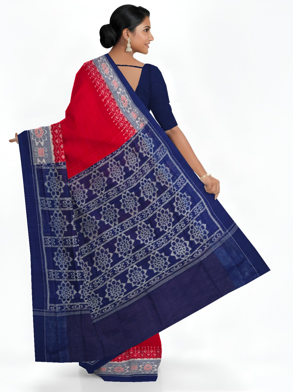 Red Border Bandha Saree