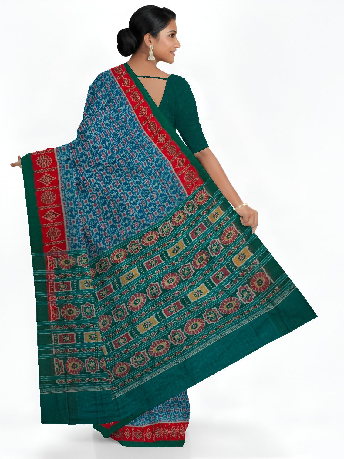Sumati Teracota Bandha Saree
