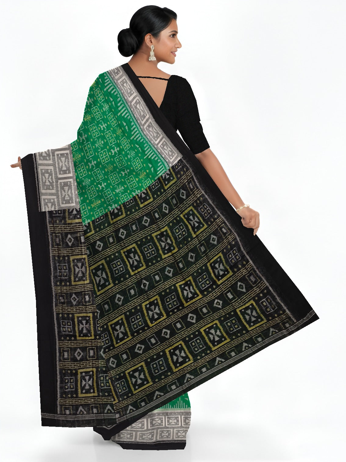 Green Body Bandha Saree