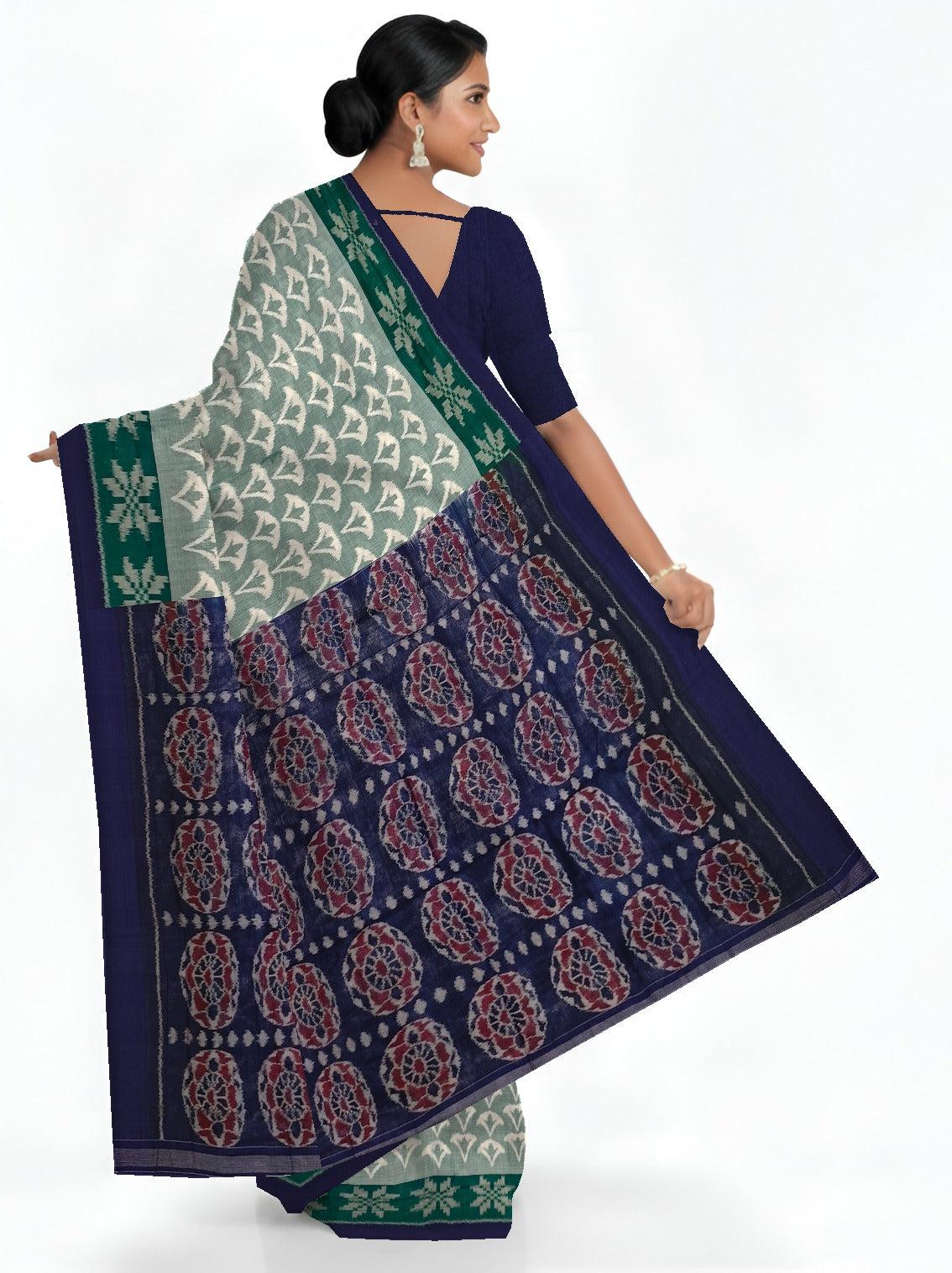 Light Green Body Bandha Saree