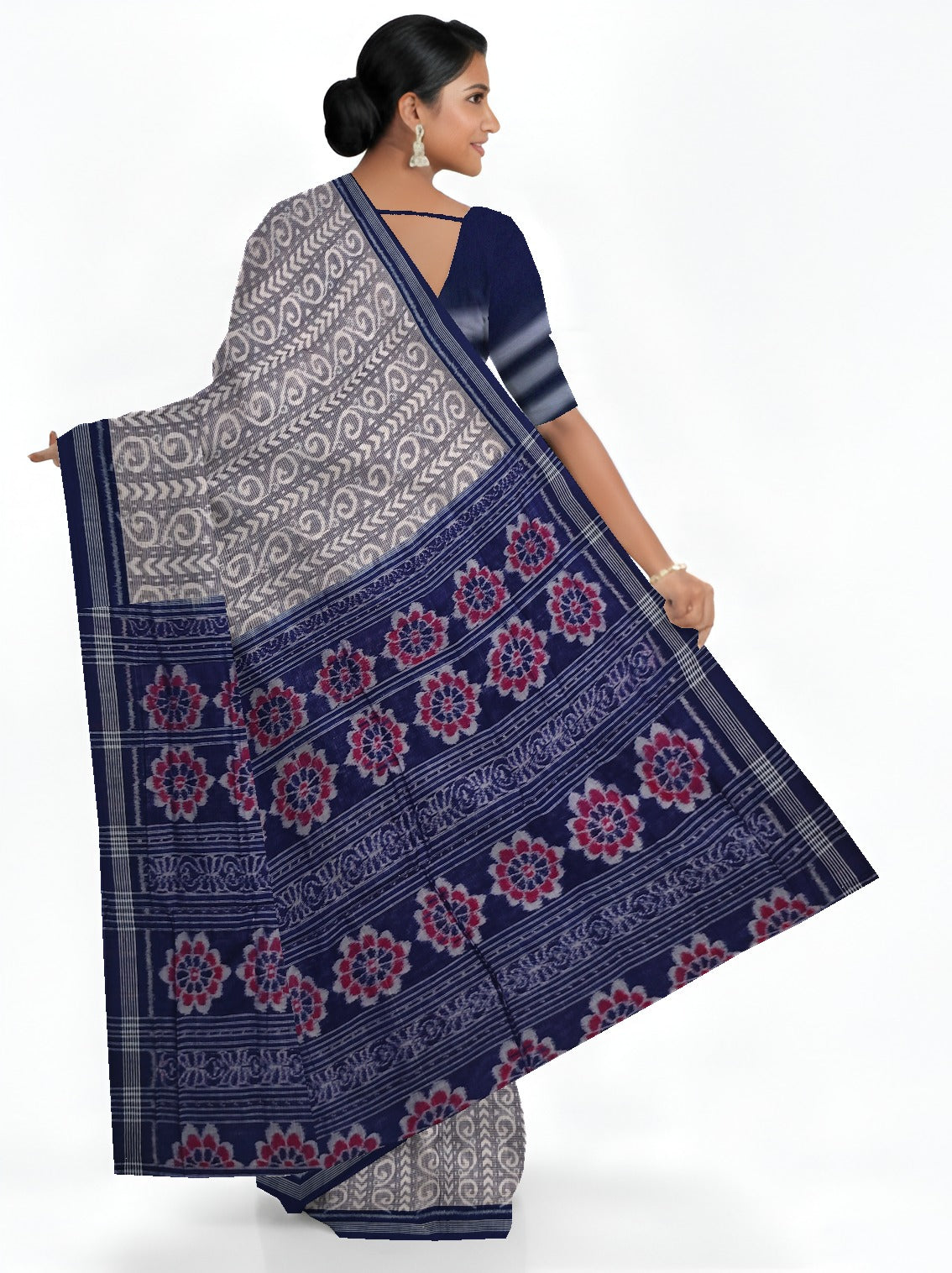 Light Blue Body Bandha Saree