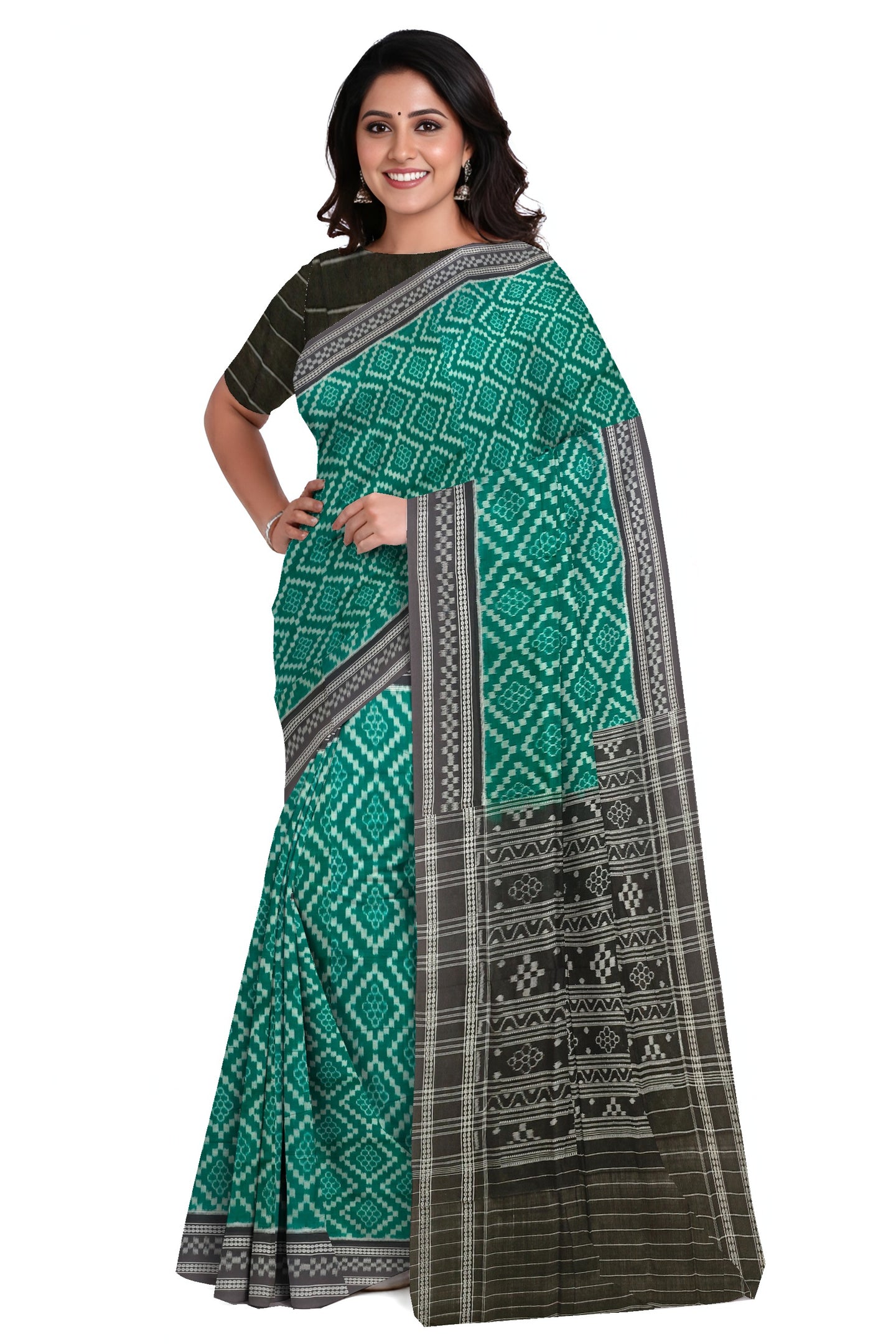 Green Traditional Body Bandha Saree