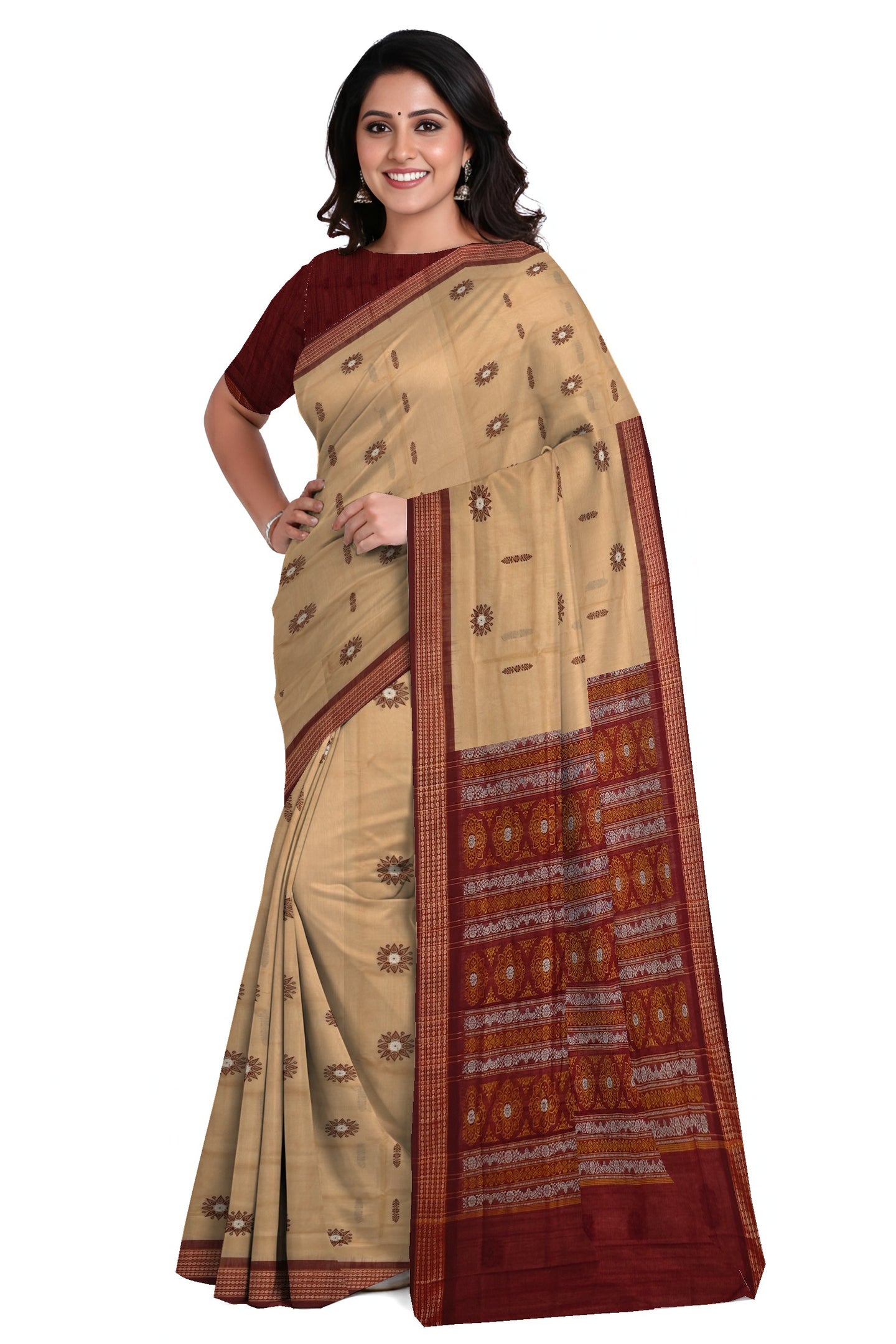 Chandan Bomkai Sambalapuri Saree