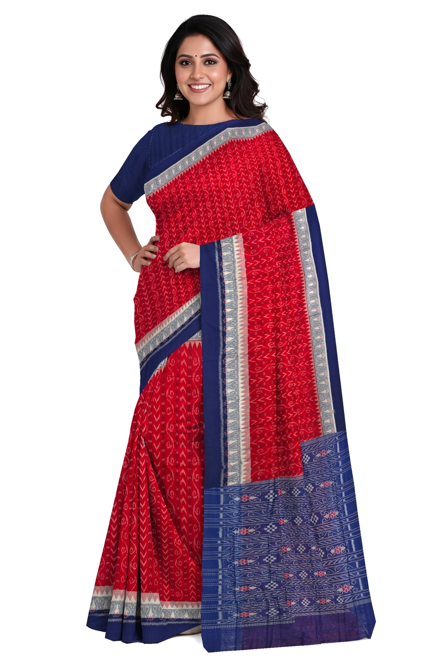 Red Body Bandha Saree