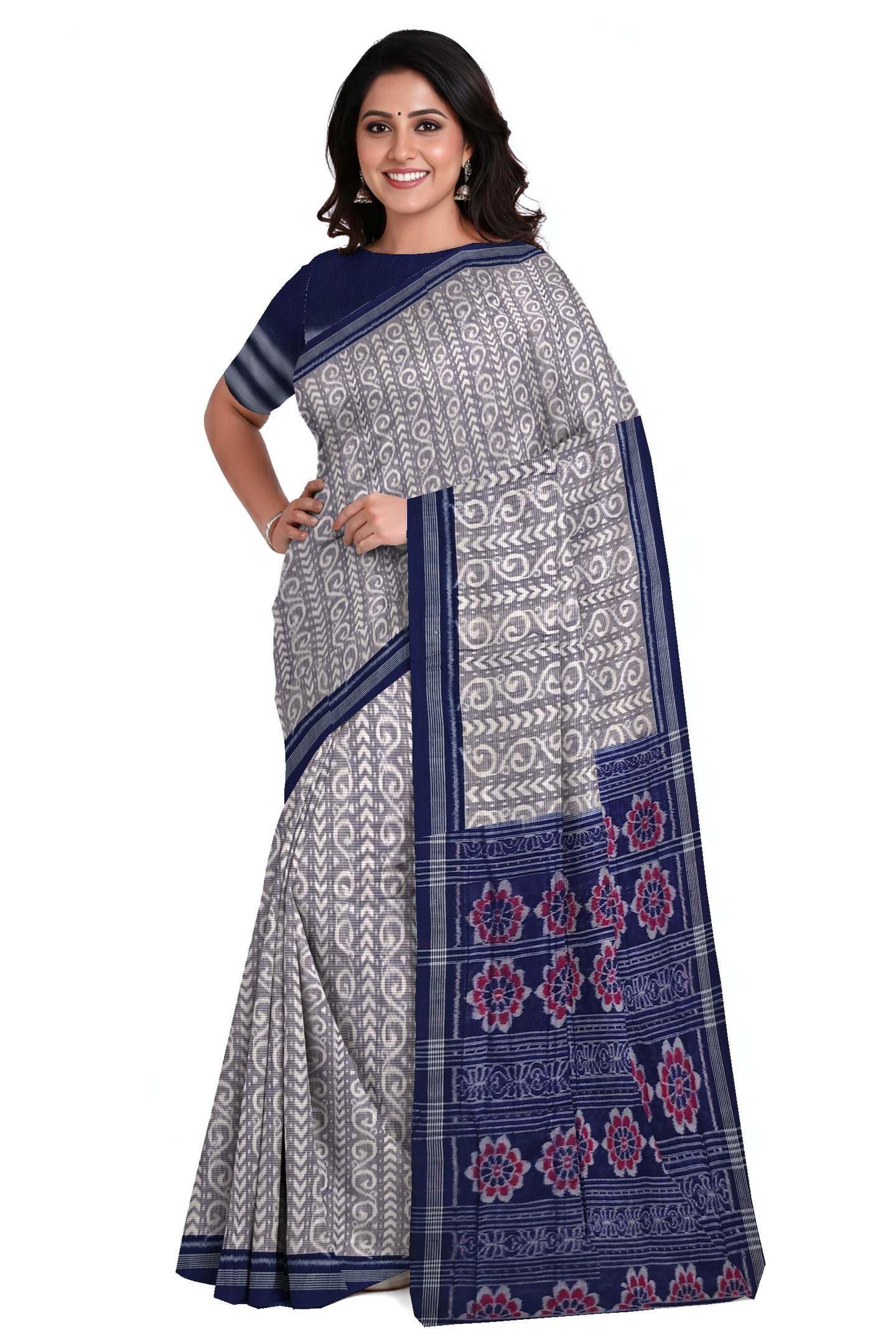 Light Blue Body Bandha Saree