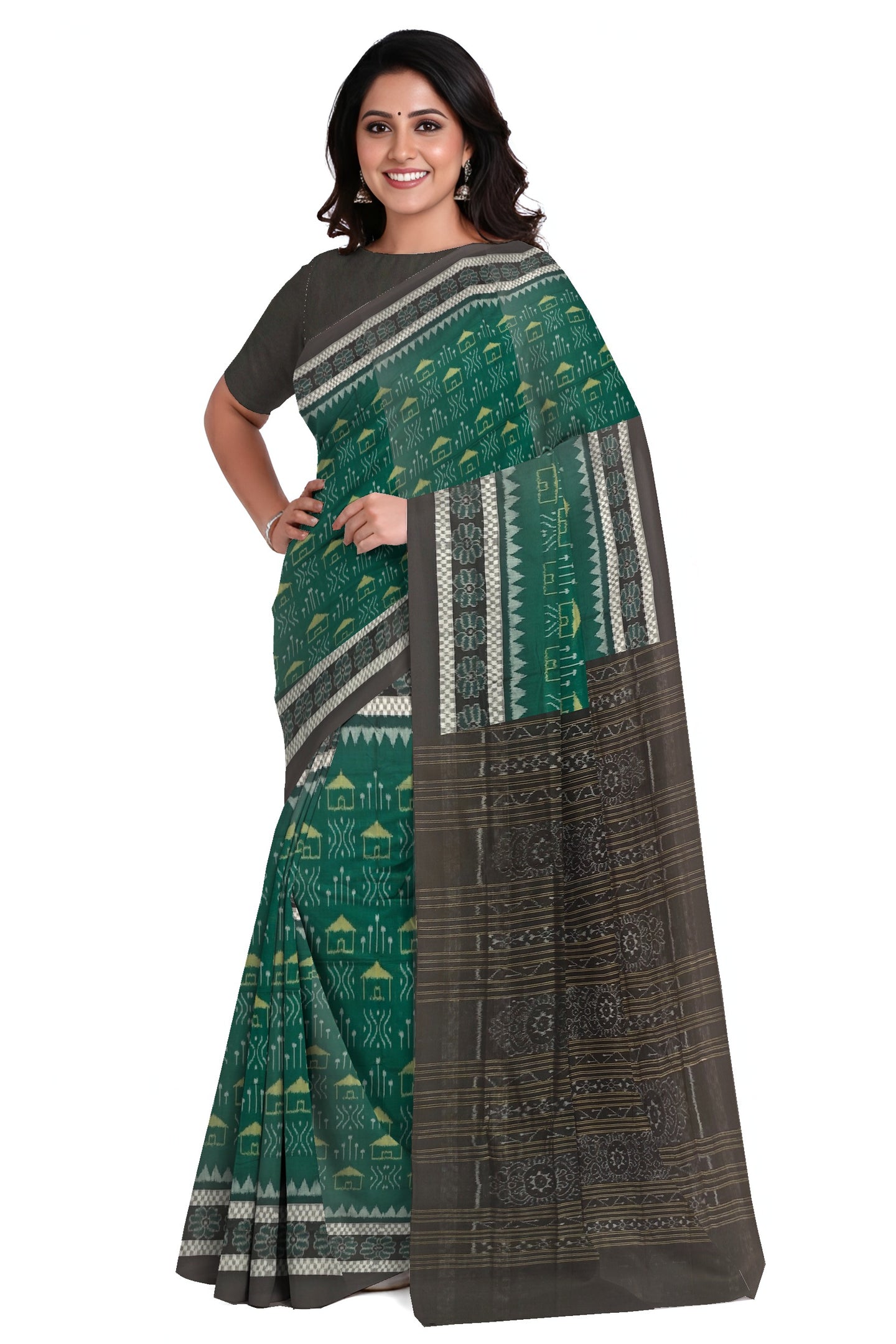 Green Body Bandha Saree