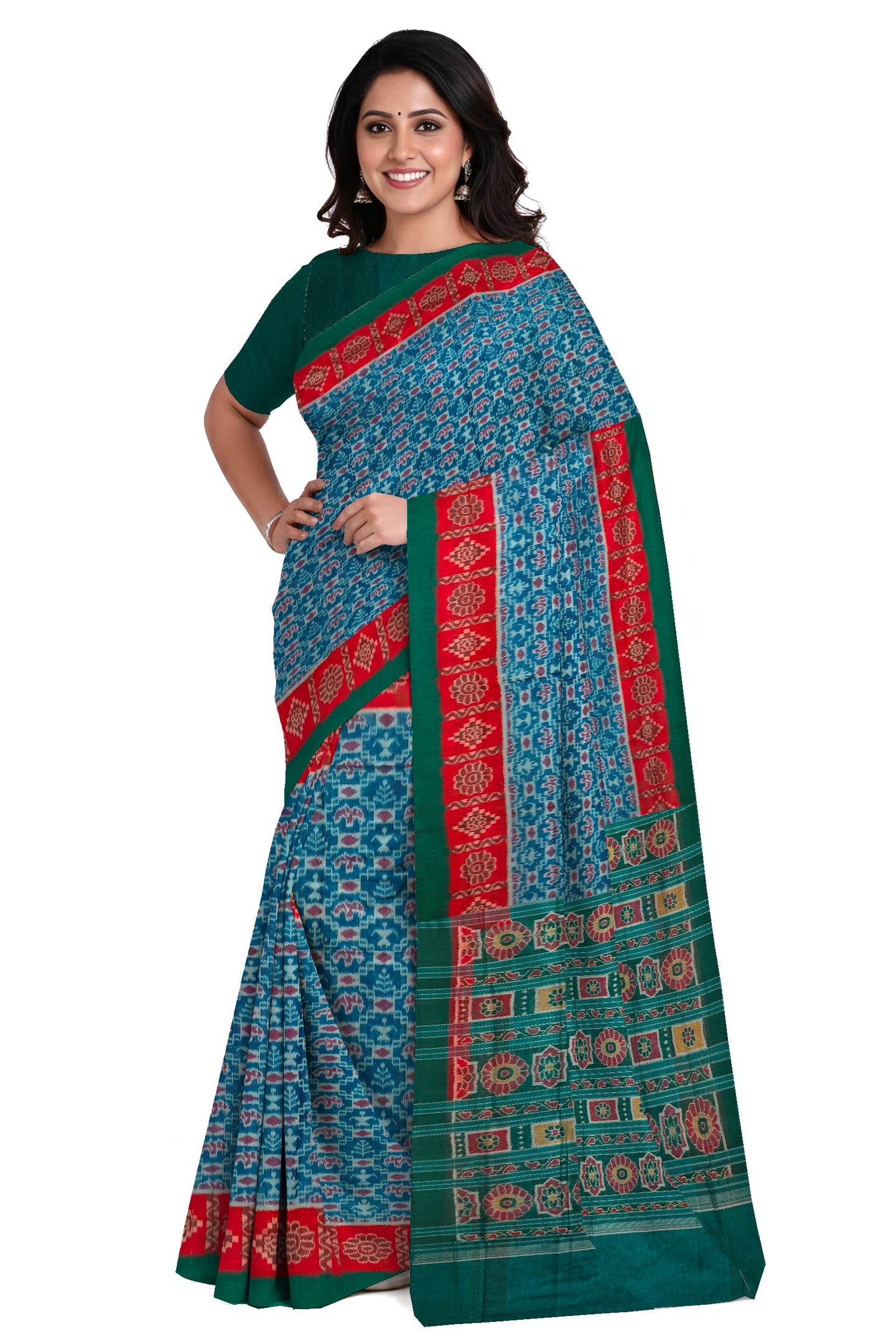Sumati Teracota Bandha Saree