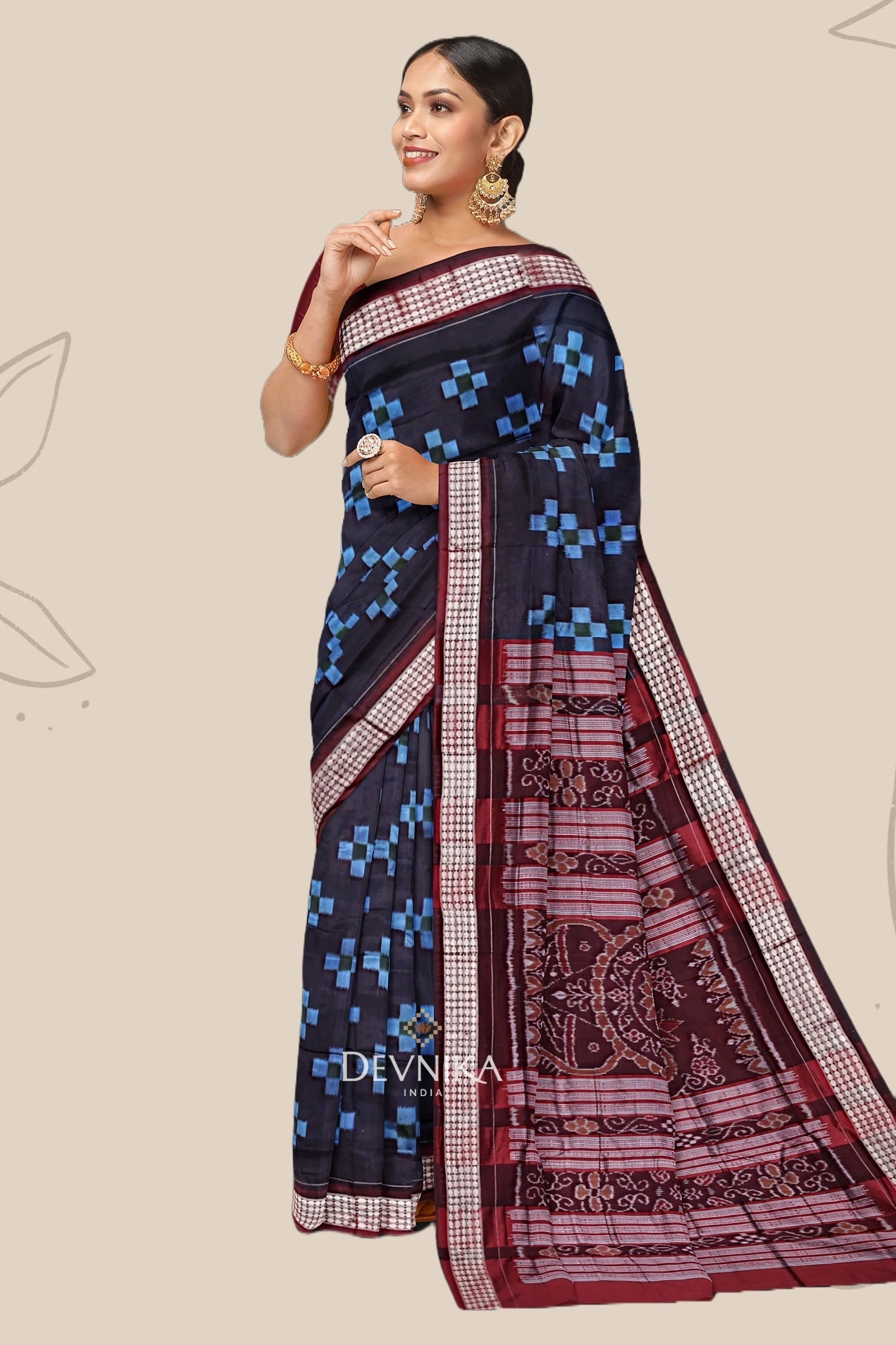 Black Body Pasapalli Saree