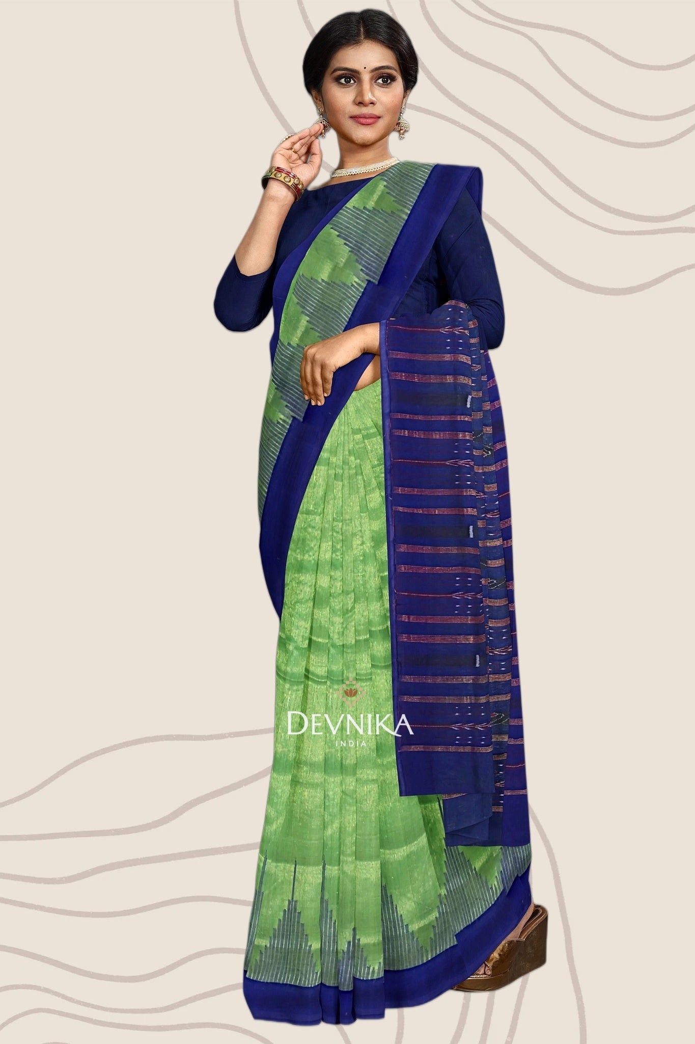 Green Big Temple Border(Bapta)