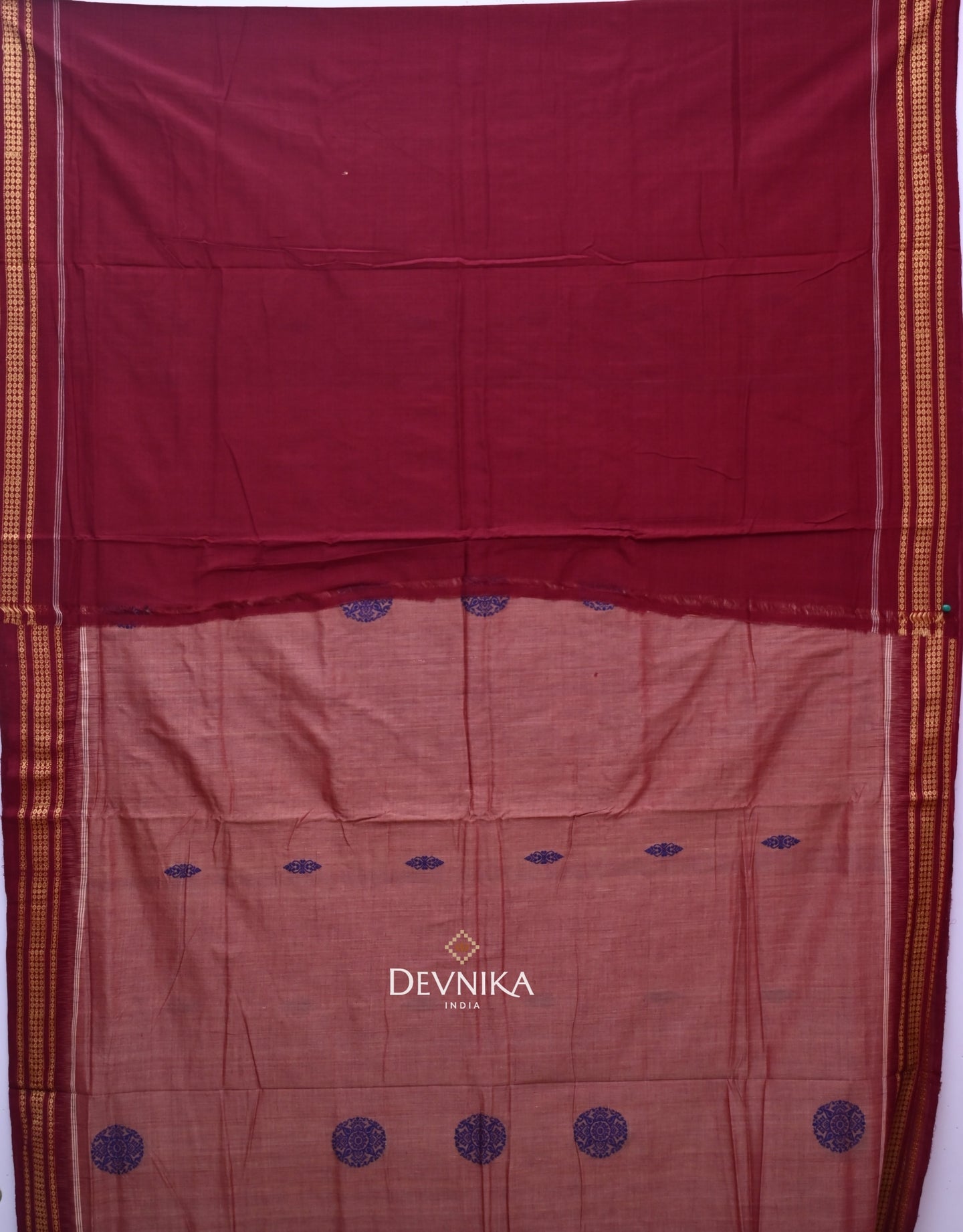 Light Coral Bomkai Saree