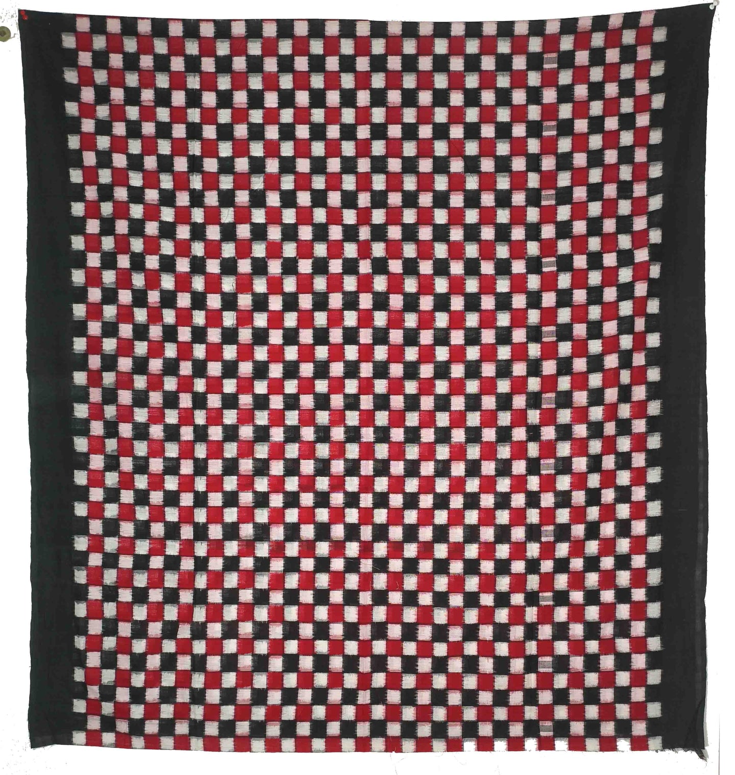 Red, Black & white Chess Pasapalli Shirt/Top Piece