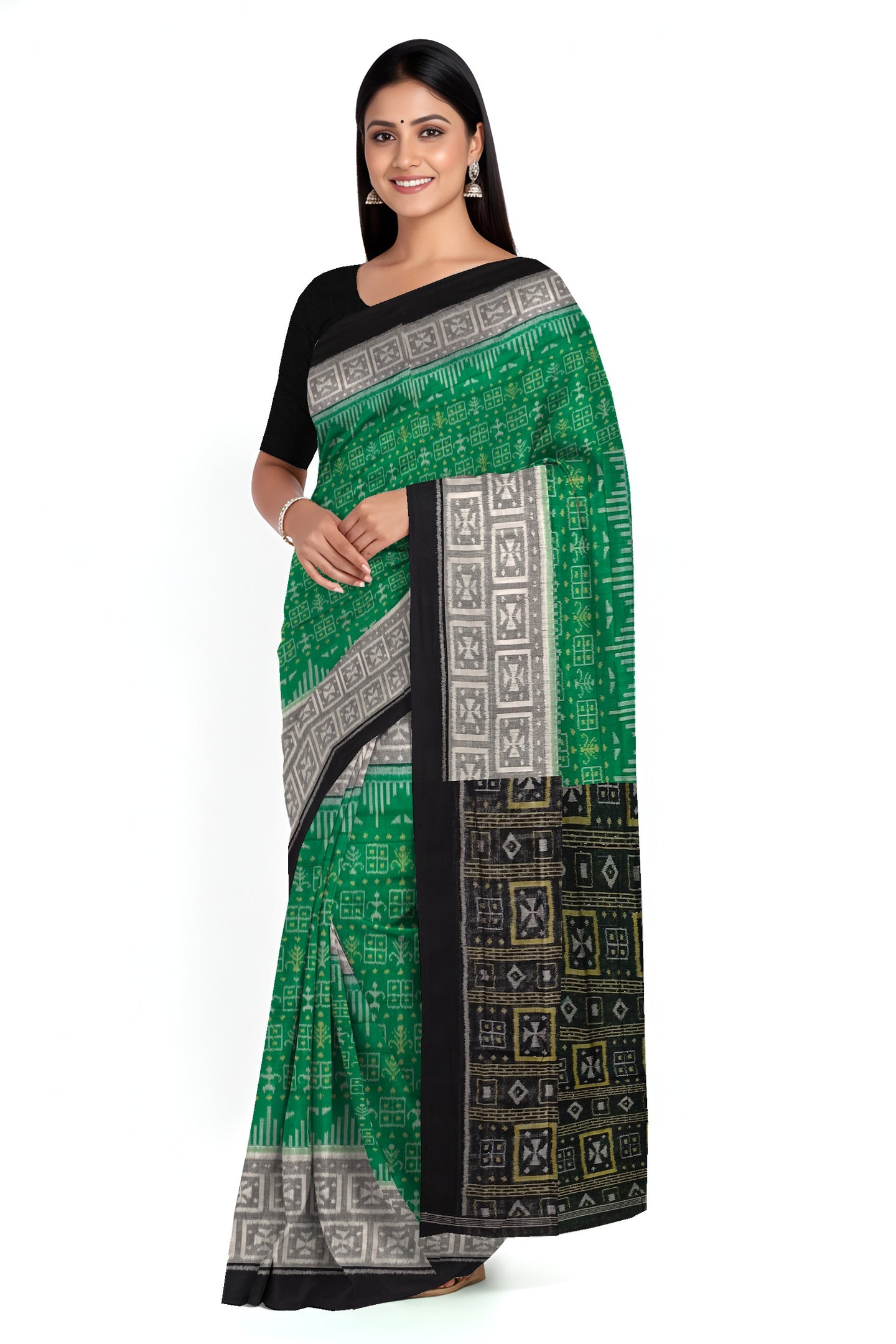 Green Body Bandha Saree