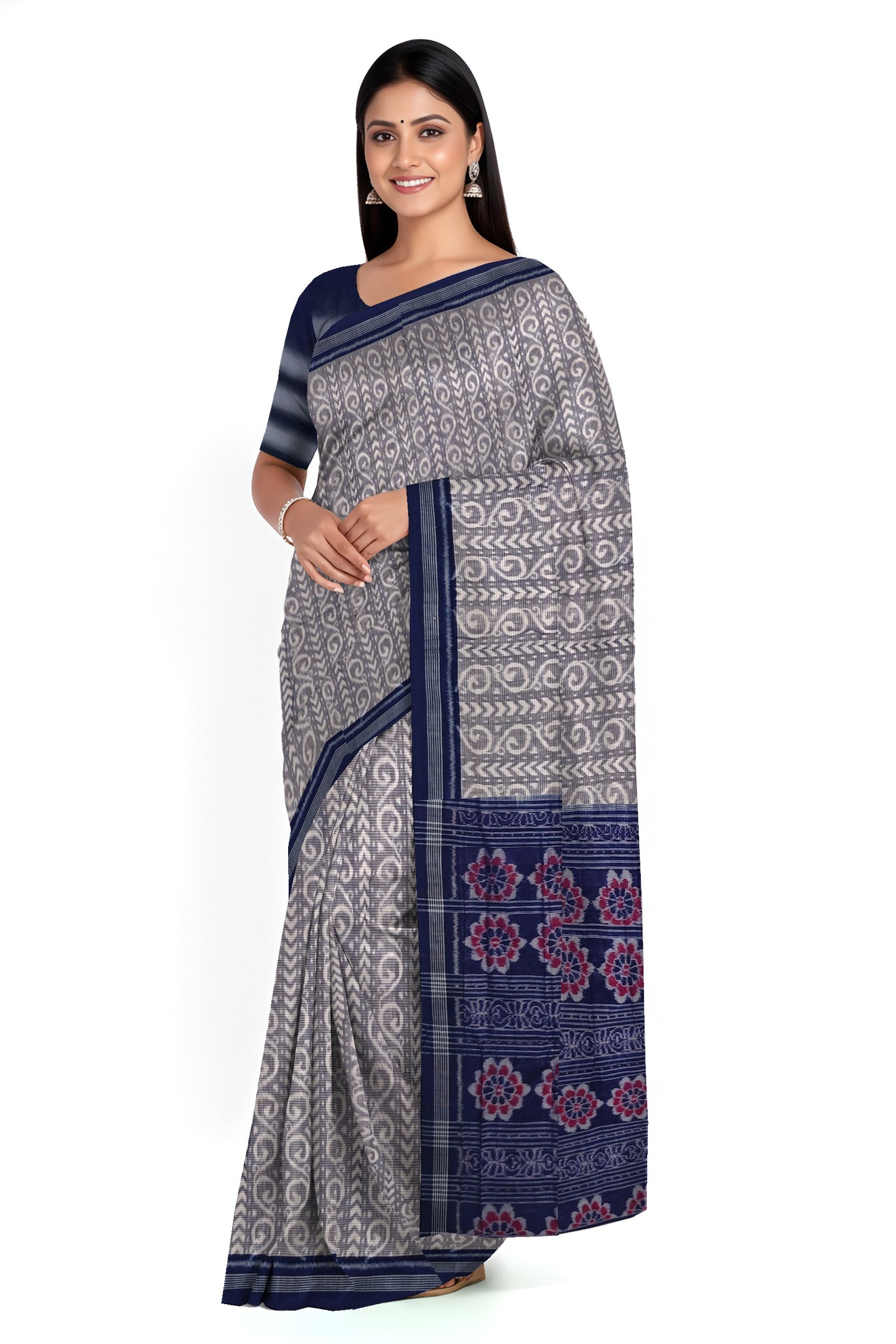 Light Blue Body Bandha Saree