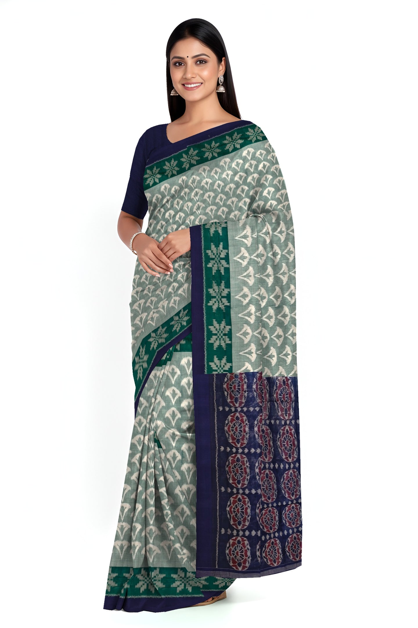 Light Green Body Bandha Saree