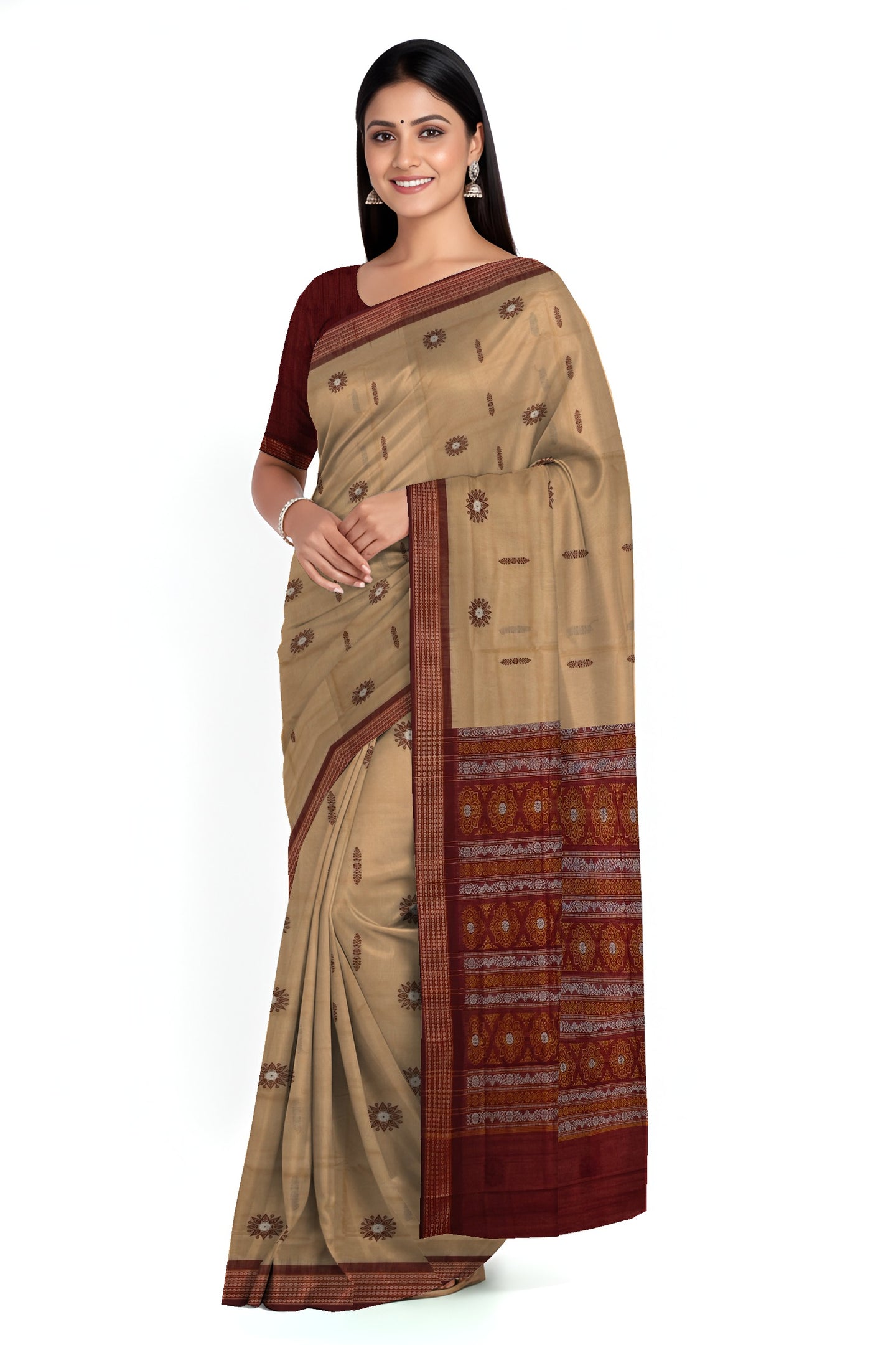 Chandan Bomkai Sambalapuri Saree