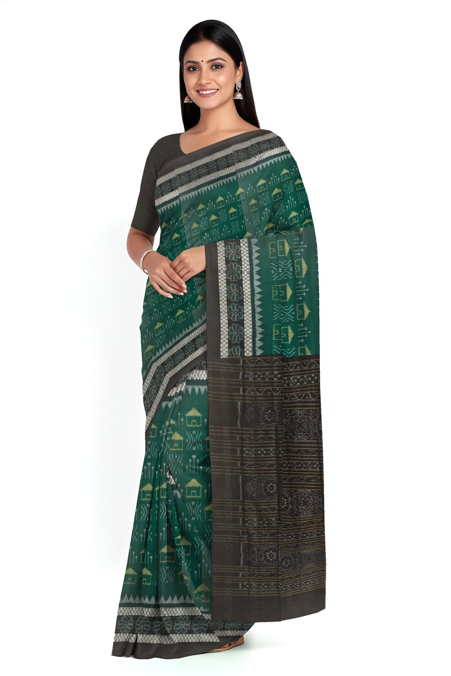 Green Body Bandha Saree