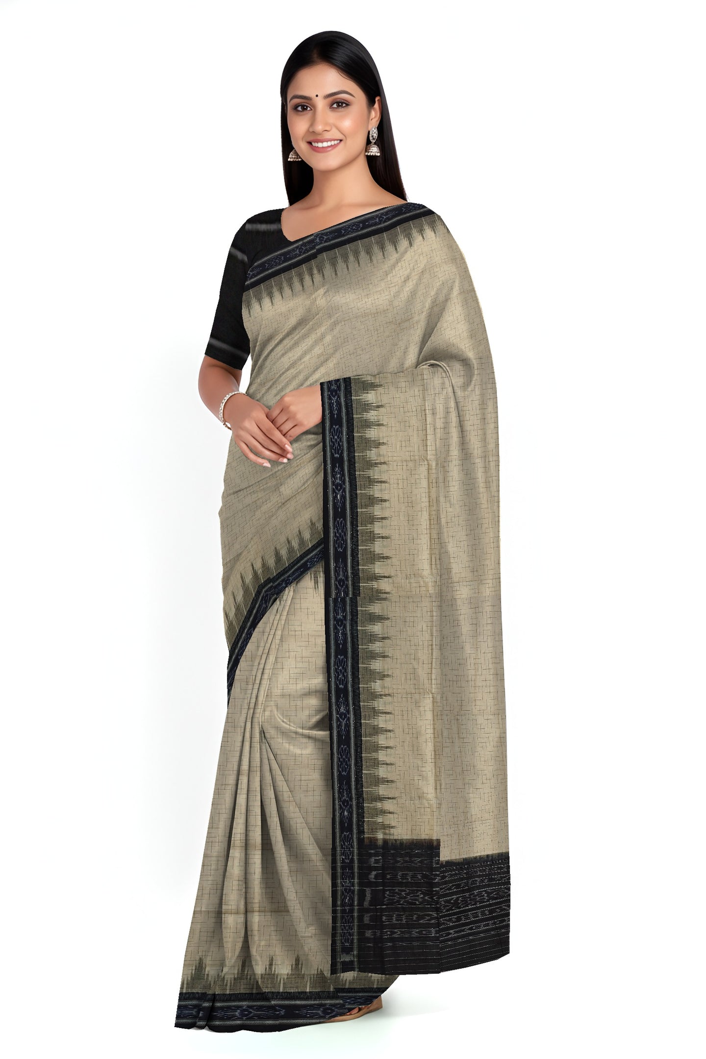 Chandan  Mania Bandha Traditional Katiki Saree | Odisha Handloom GI Tagged | Devnika