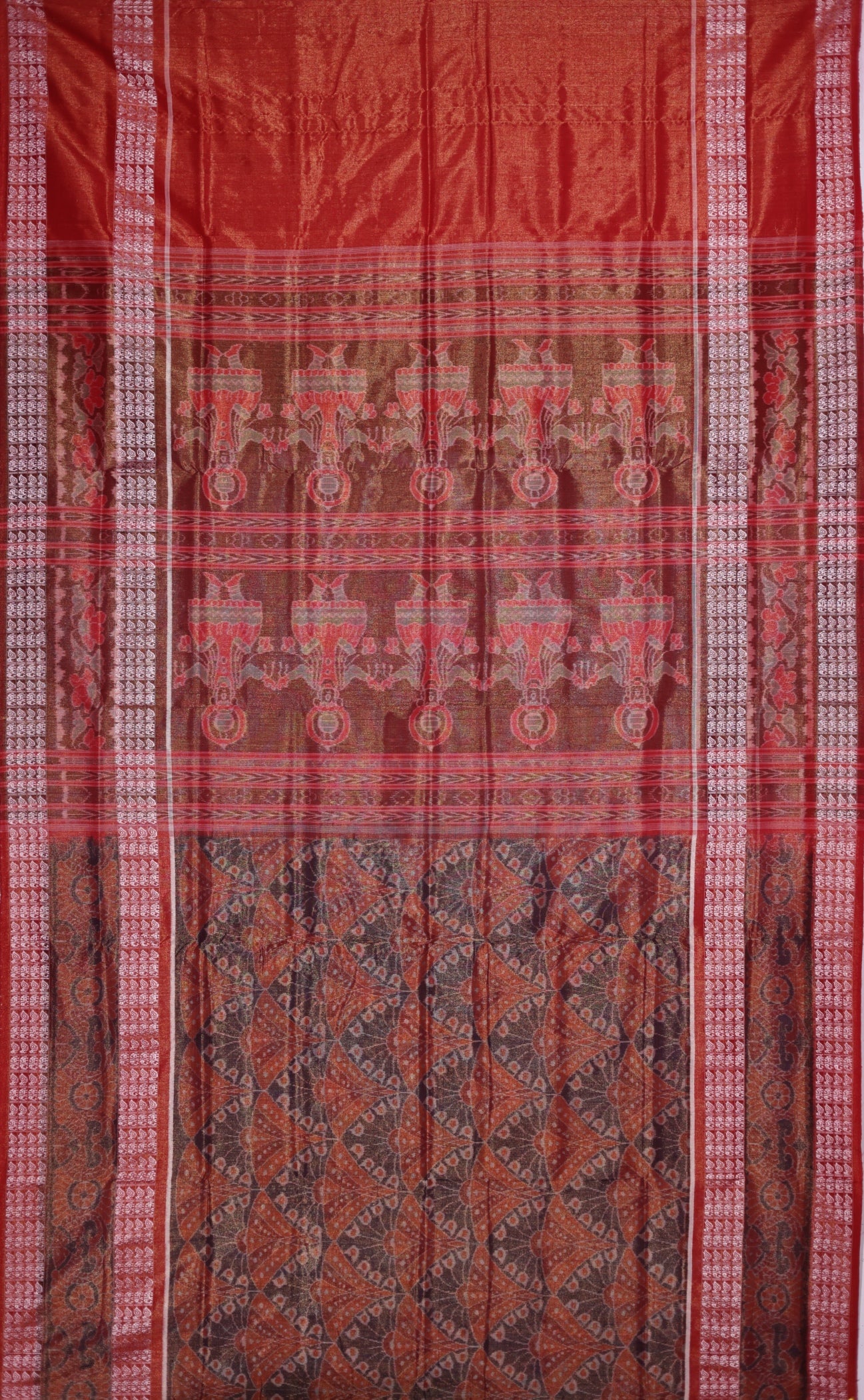 Golen Yellow Body Bandha Tissue Saree