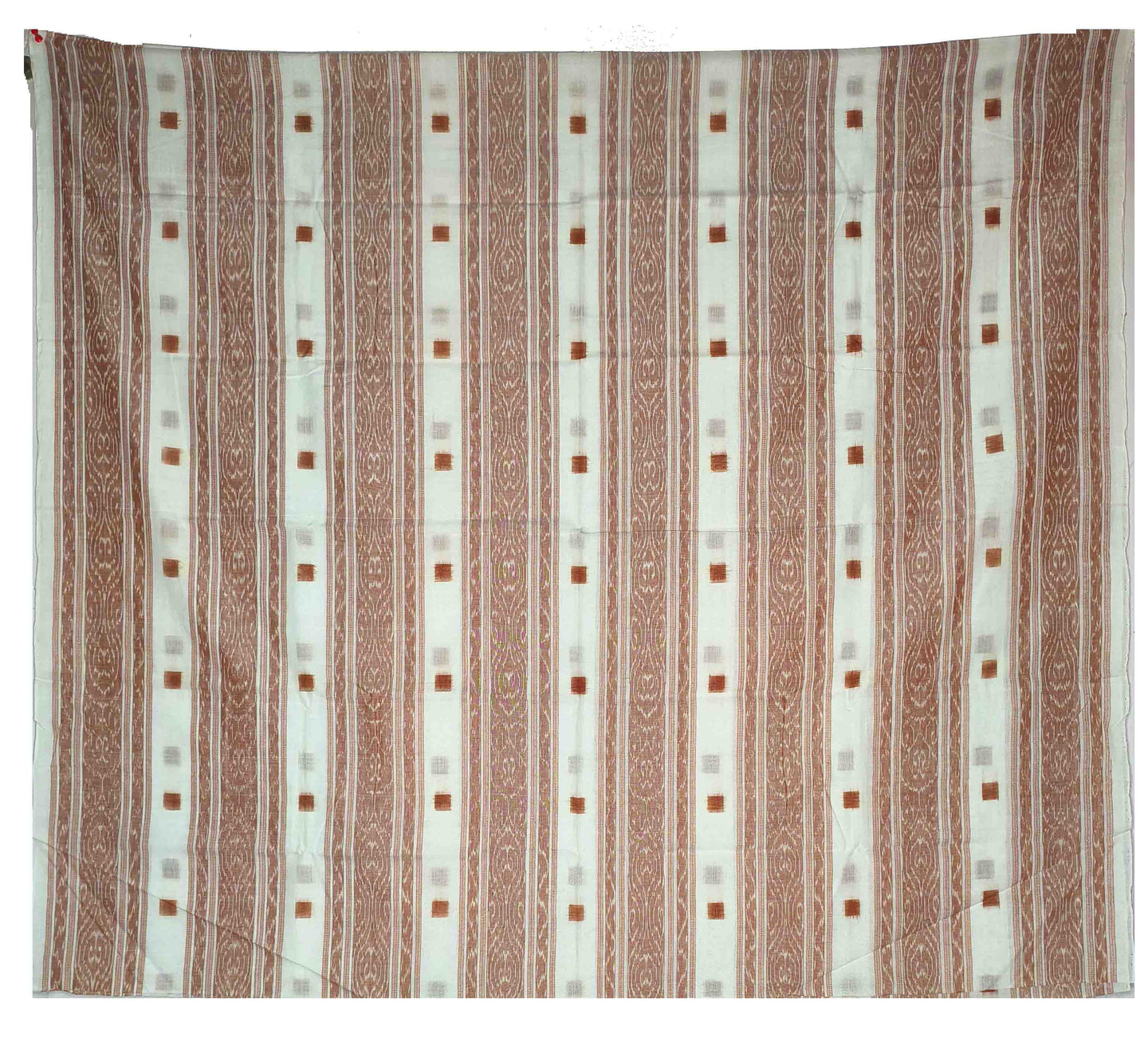 White & Brown Tani Bandha Shirt/Top Piece