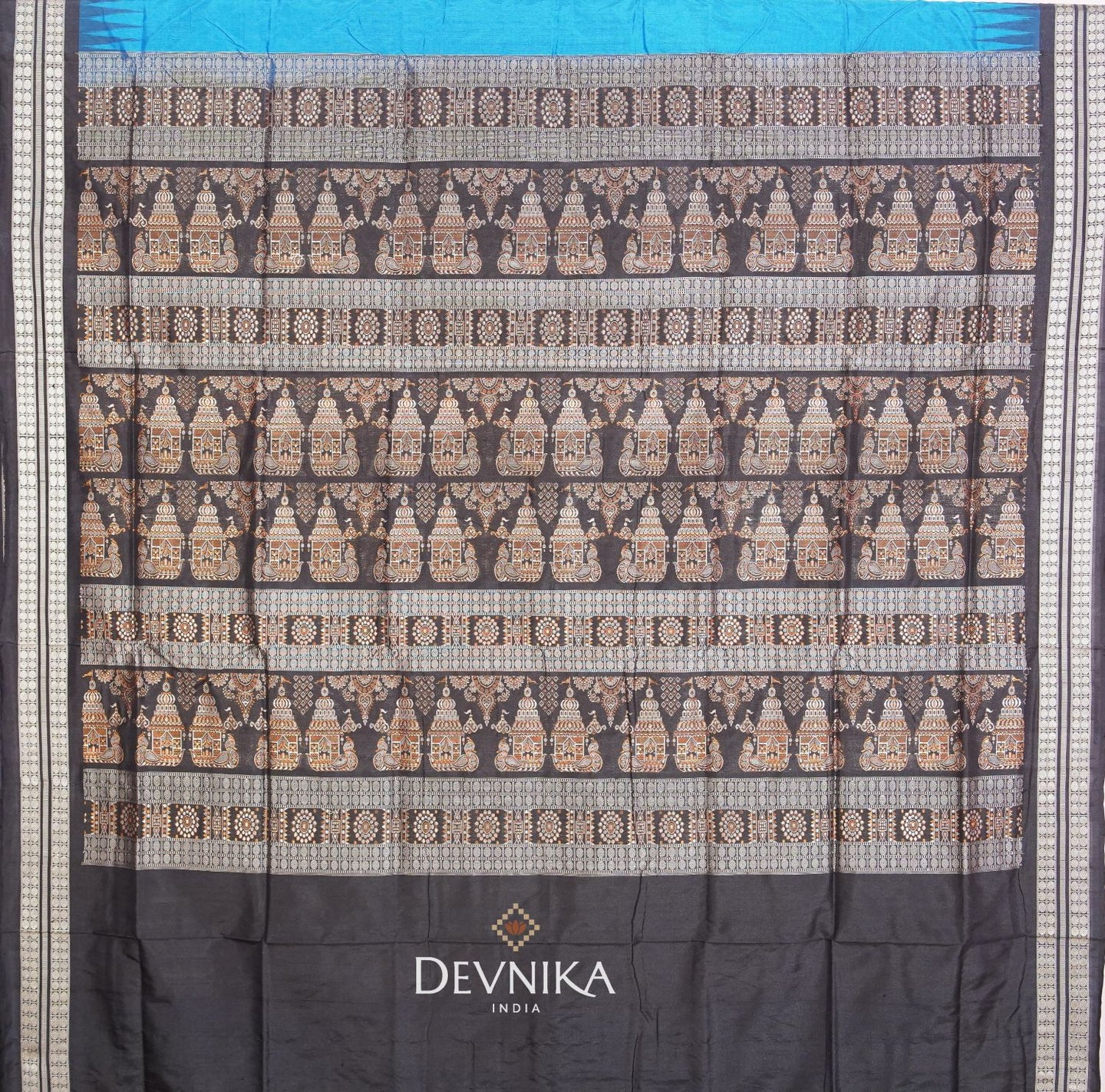 Royal Blue Bomkai Butti Saree