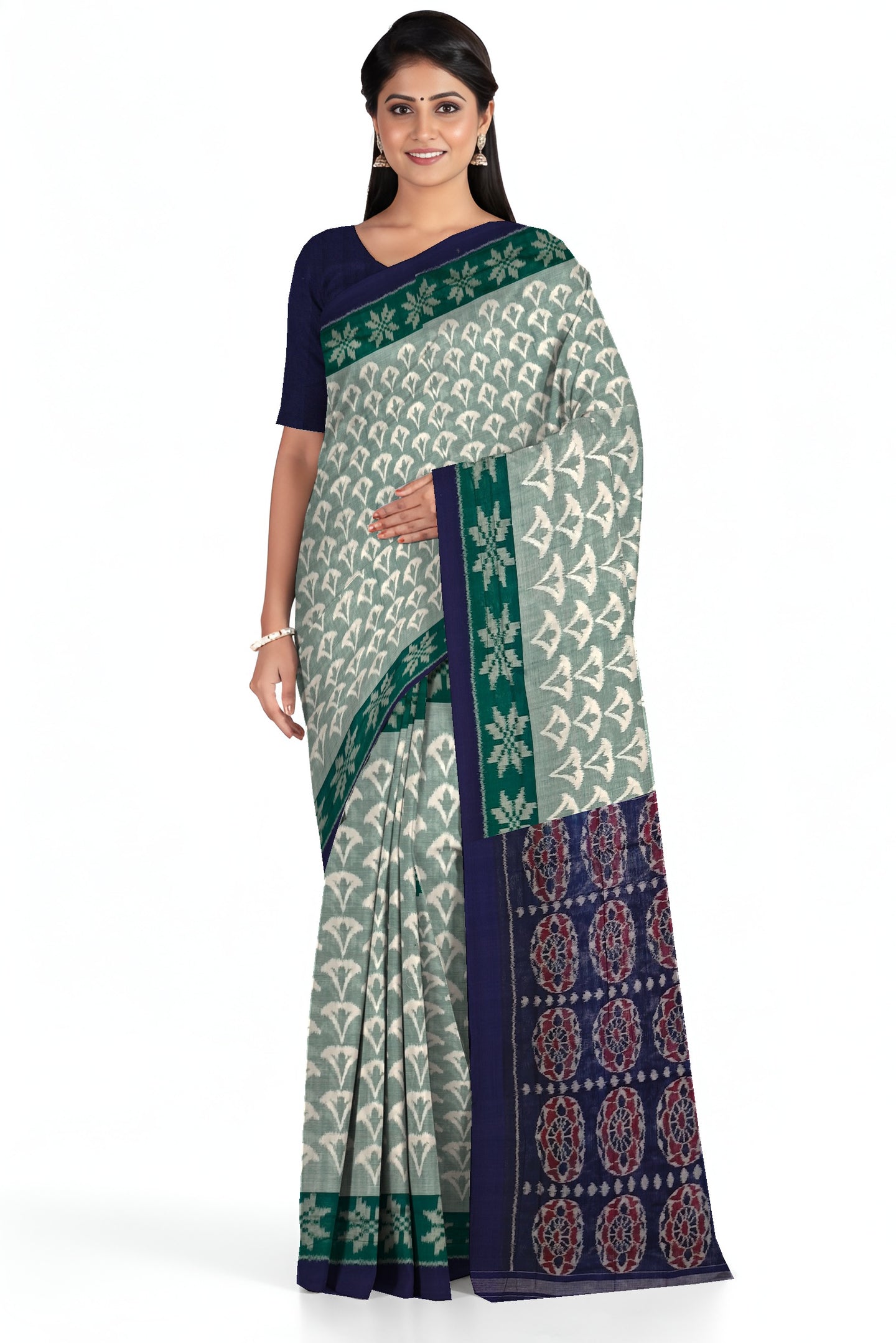 Light Green Body Bandha Saree