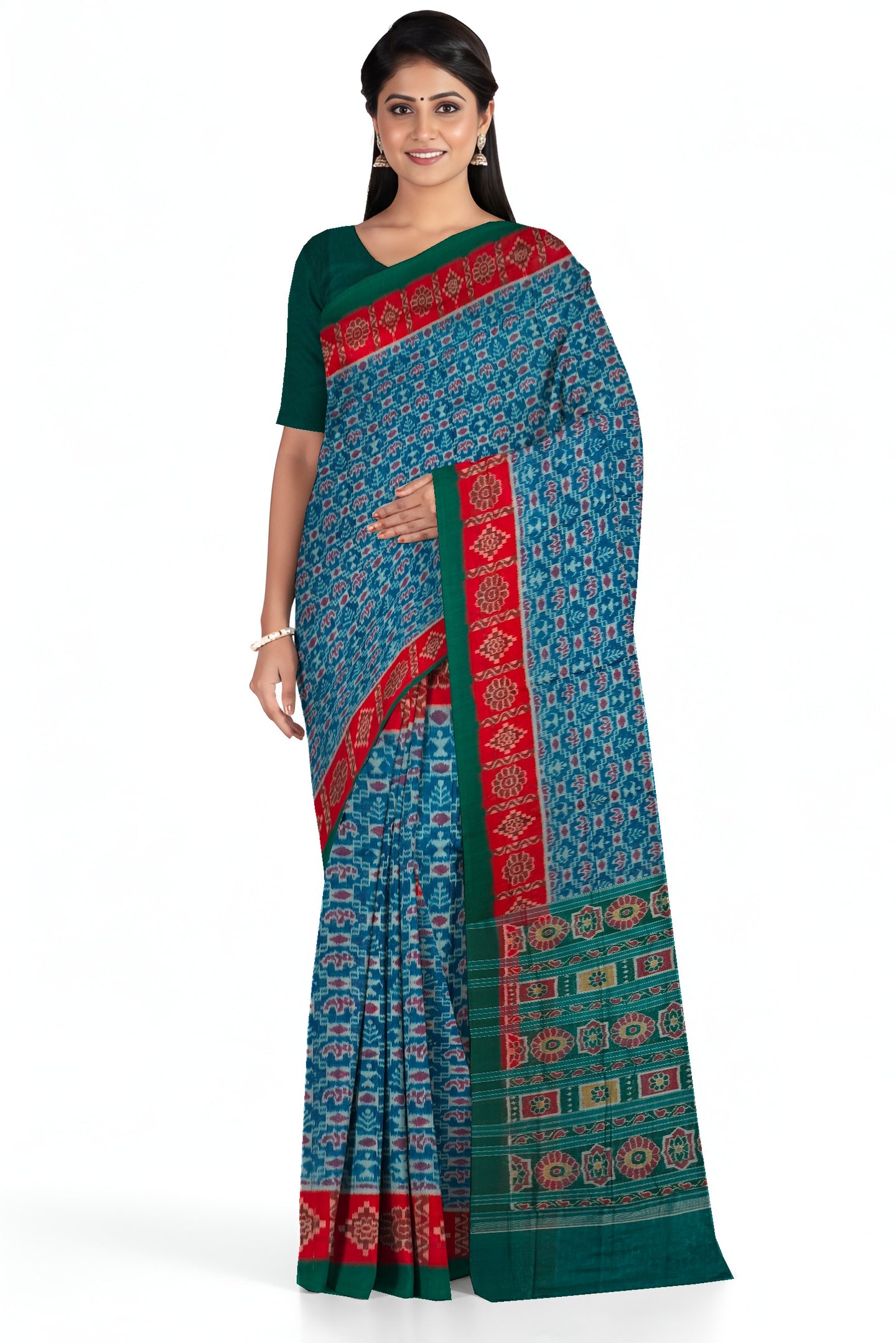 Sumati Teracota Bandha Saree