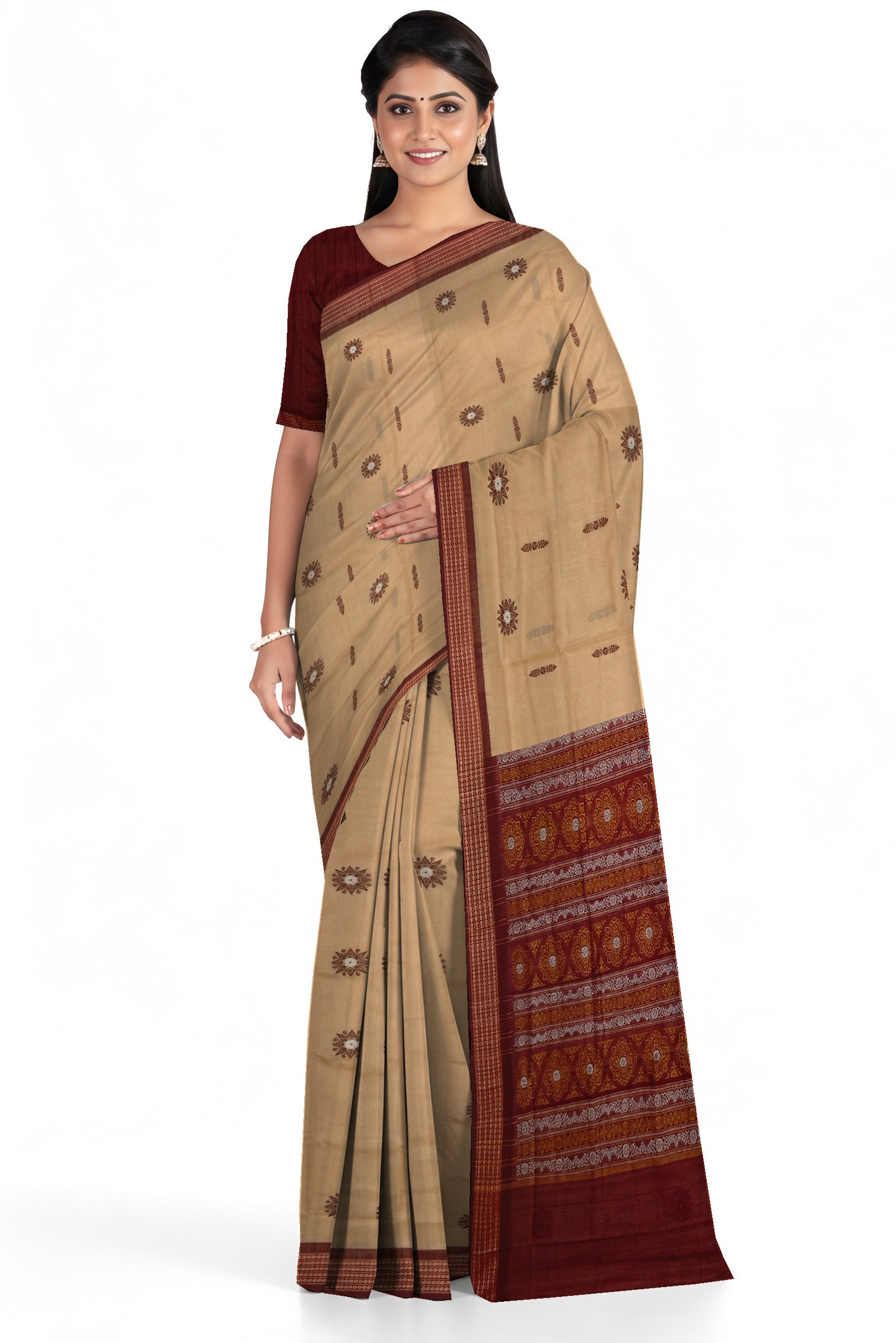 Chandan Bomkai Sambalapuri Saree