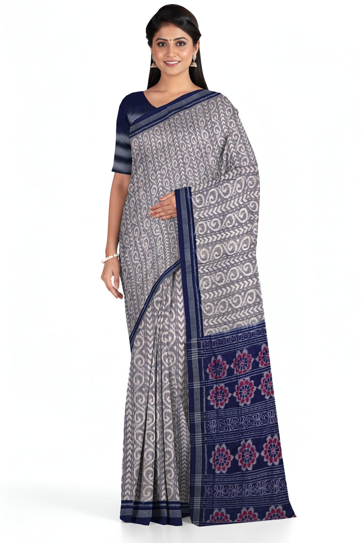 Light Blue Body Bandha Saree