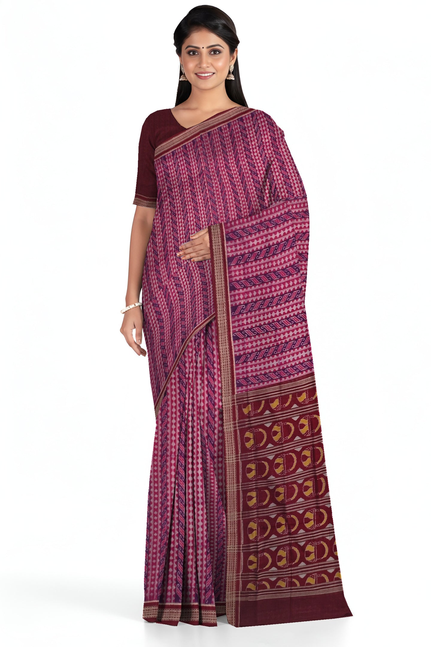 Deep Magenta Body Bandha Saree
