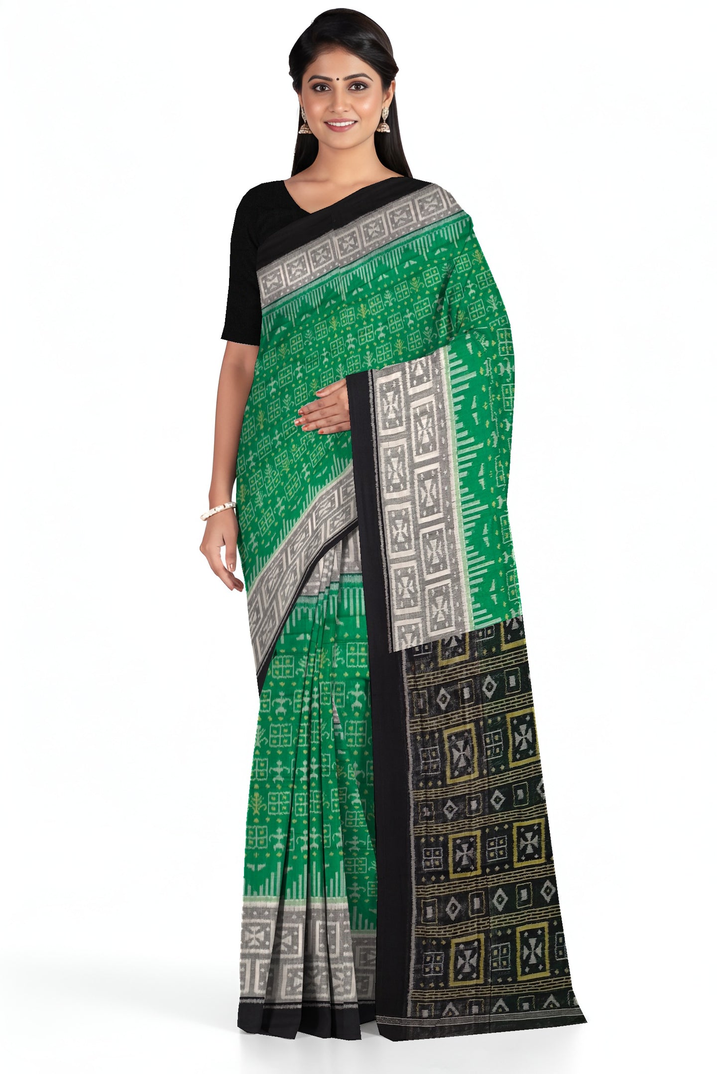 Green Body Bandha Saree