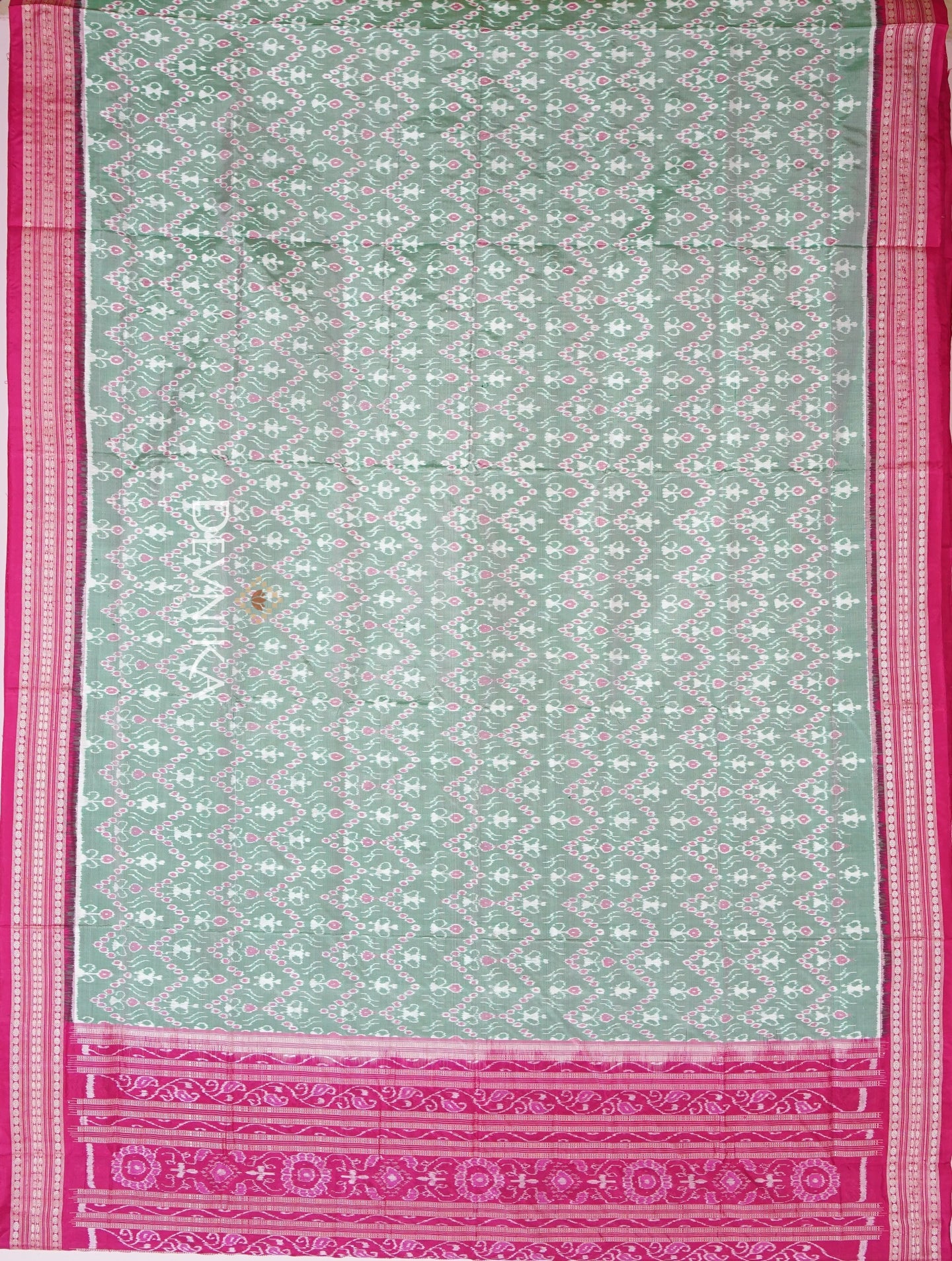 Light Green Teracota Bandha Saree