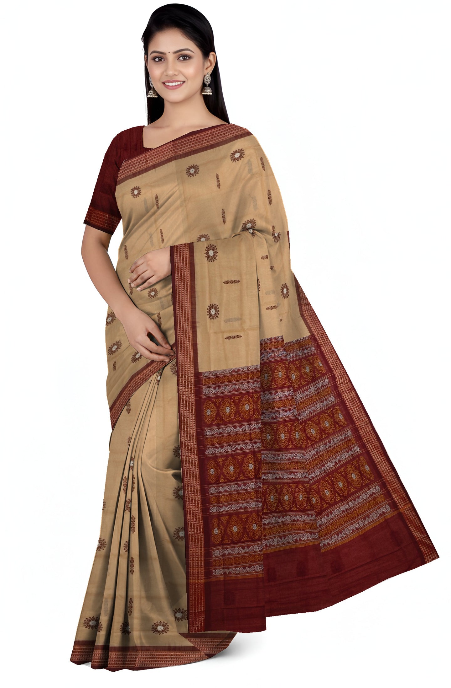 Chandan Bomkai Sambalapuri Saree